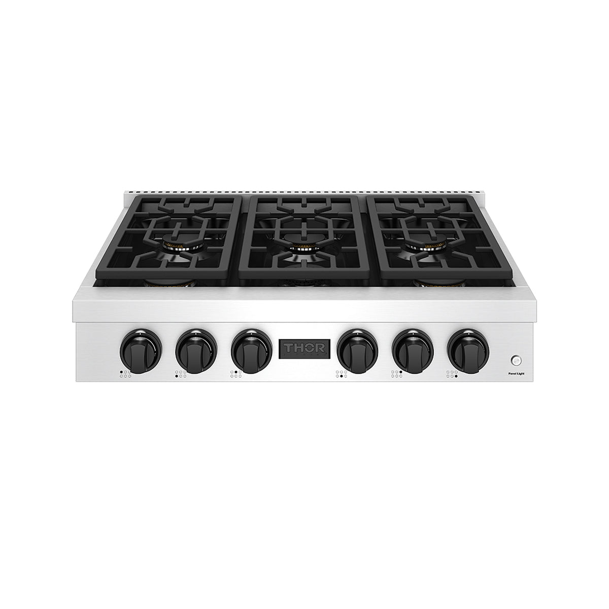 THOR x Gordon Ramsay Collection 36 Inch Professional Liquid Propane Rangetop with Knob Control – Stainless Steel/Black