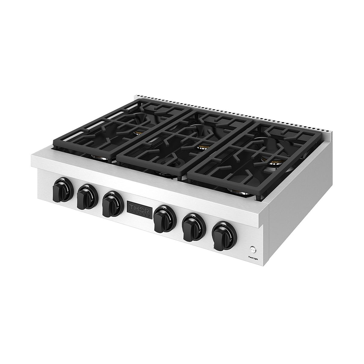 THOR x Gordon Ramsay Collection 36 Inch Professional Liquid Propane Rangetop with Knob Control – Stainless Steel/Black