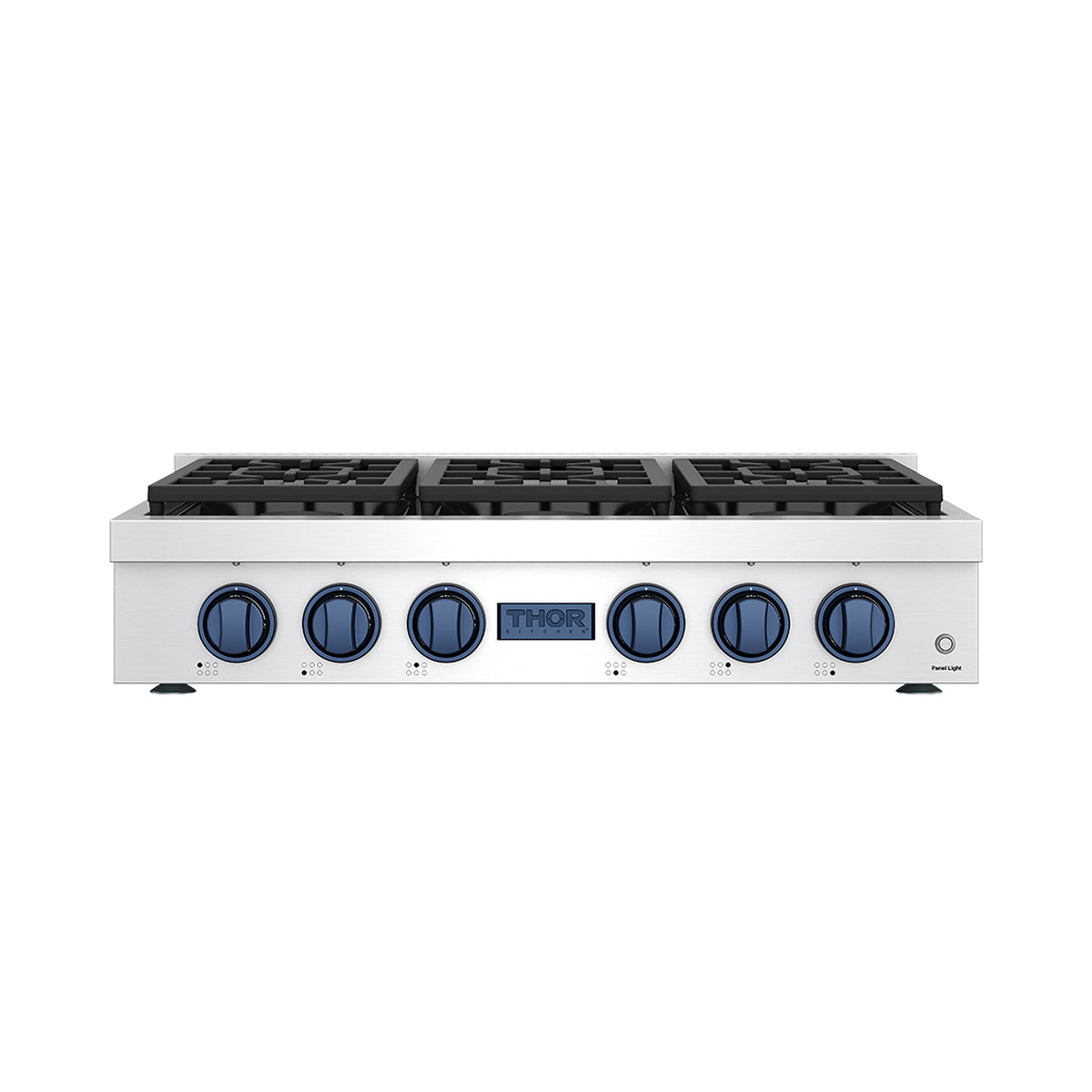 THOR x Gordon Ramsay Collection 36 Inch Professional Liquid Propane Rangetop with Knob Control – Stainless Steel/Blue