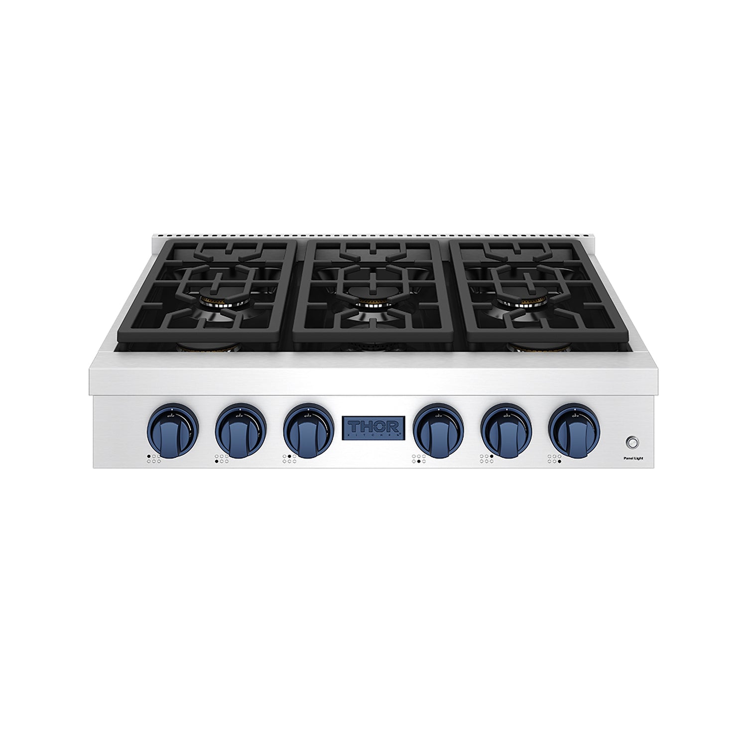 THOR x Gordon Ramsay Collection 36 Inch Professional Liquid Propane Rangetop with Knob Control – Stainless Steel/Blue