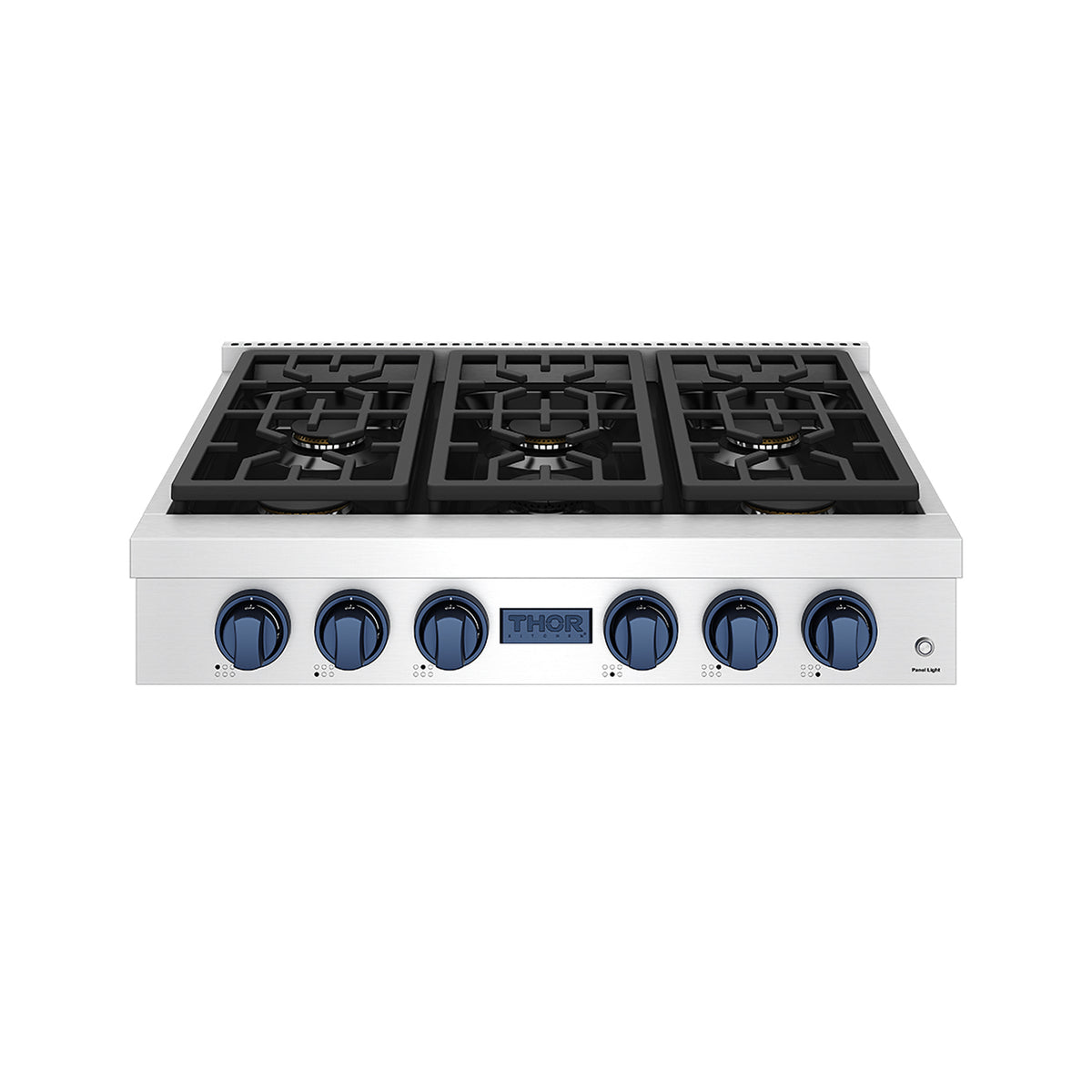 THOR x Gordon Ramsay Collection 36 Inch Professional Liquid Propane Rangetop with Knob Control – Stainless Steel/Blue