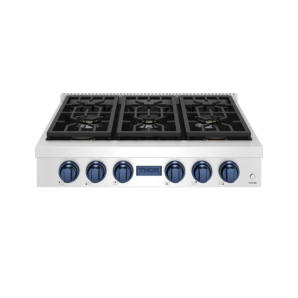 THOR x Gordon Ramsay Collection 36 Inch Professional Liquid Propane Rangetop with Knob Control – Stainless Steel/Blue