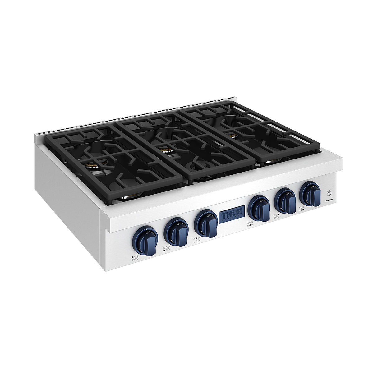 THOR x Gordon Ramsay Collection 36 Inch Professional Liquid Propane Rangetop with Knob Control – Stainless Steel/Blue