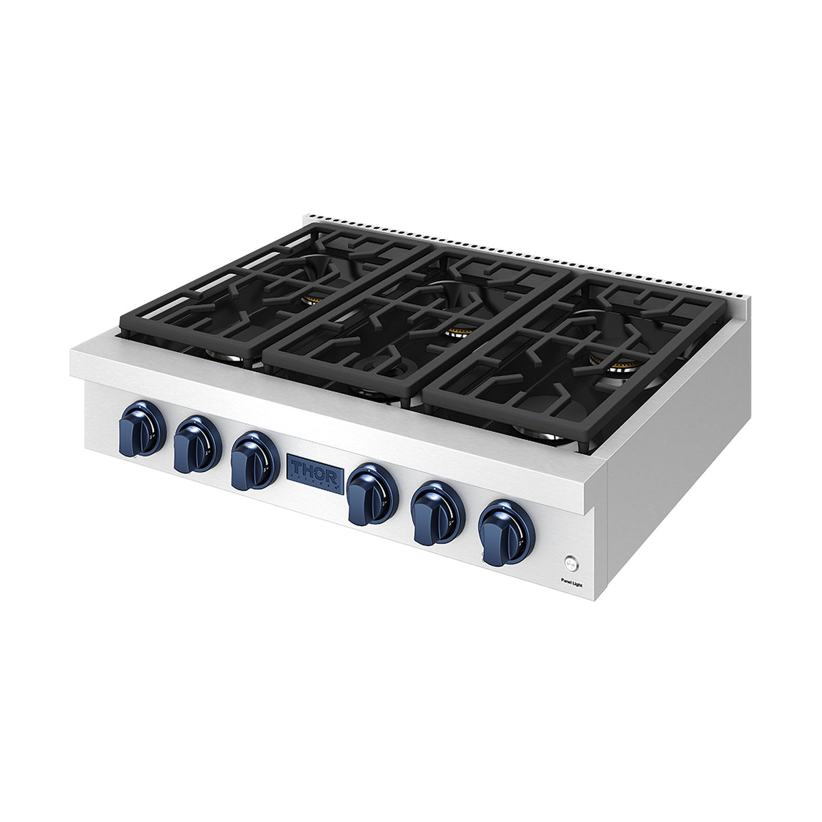 THOR x Gordon Ramsay Collection 36 Inch Professional Liquid Propane Rangetop with Knob Control – Stainless Steel/Blue