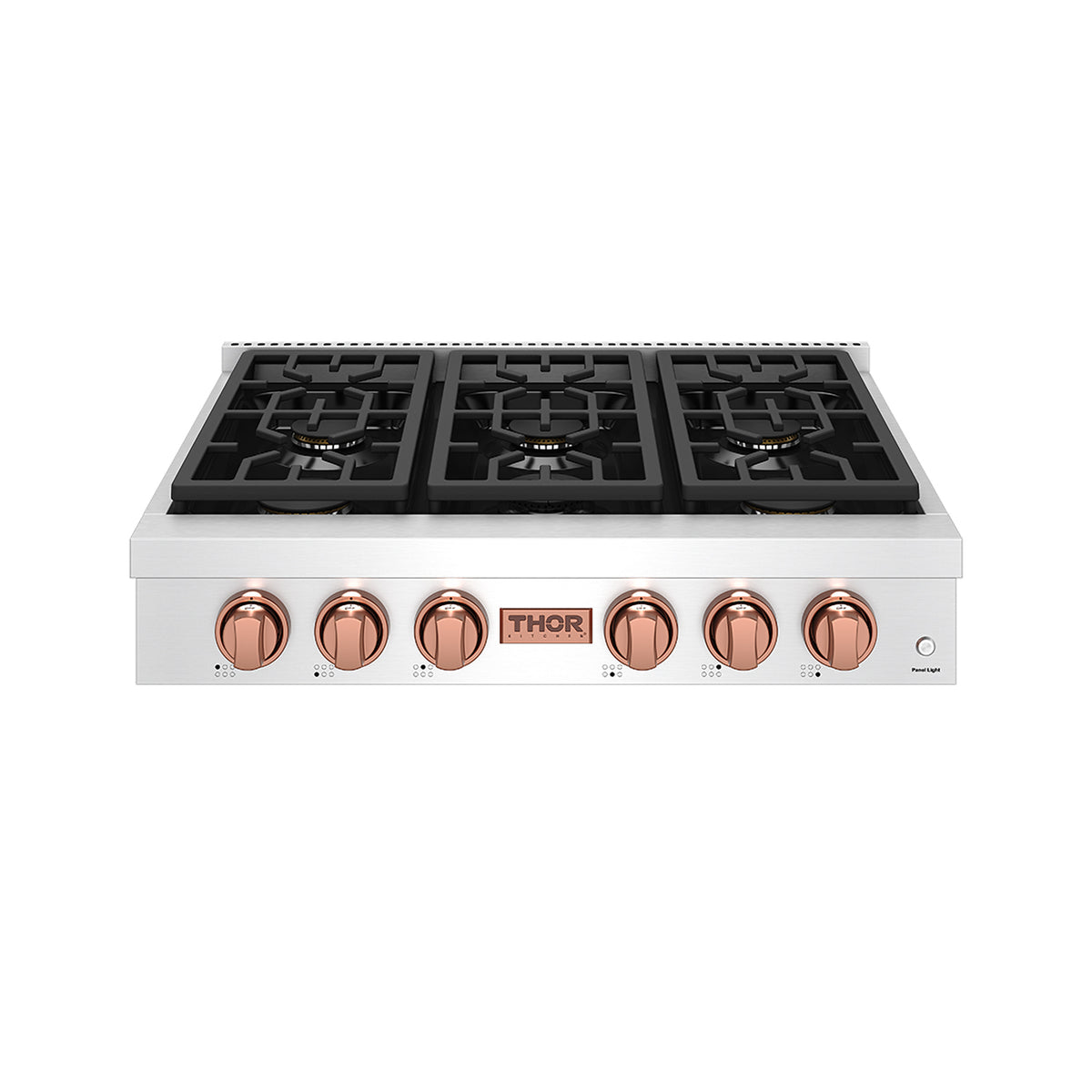 THOR x Gordon Ramsay Collection 36 Inch Professional Liquid Propane Rangetop with Knob Control – Stainless Steel/Rose Gold