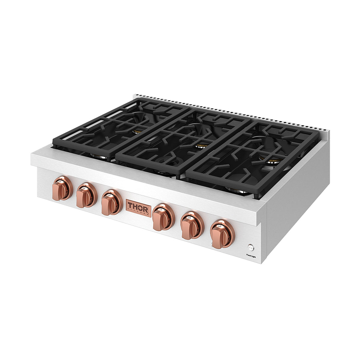 THOR x Gordon Ramsay Collection 36 Inch Professional Gas Rangetop with Knob Control – Stainless Steel/Rose Gold