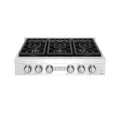 THOR x Gordon Ramsay Collection 36 Inch Professional Gas Rangetop with Knob Control – Stainless Steel