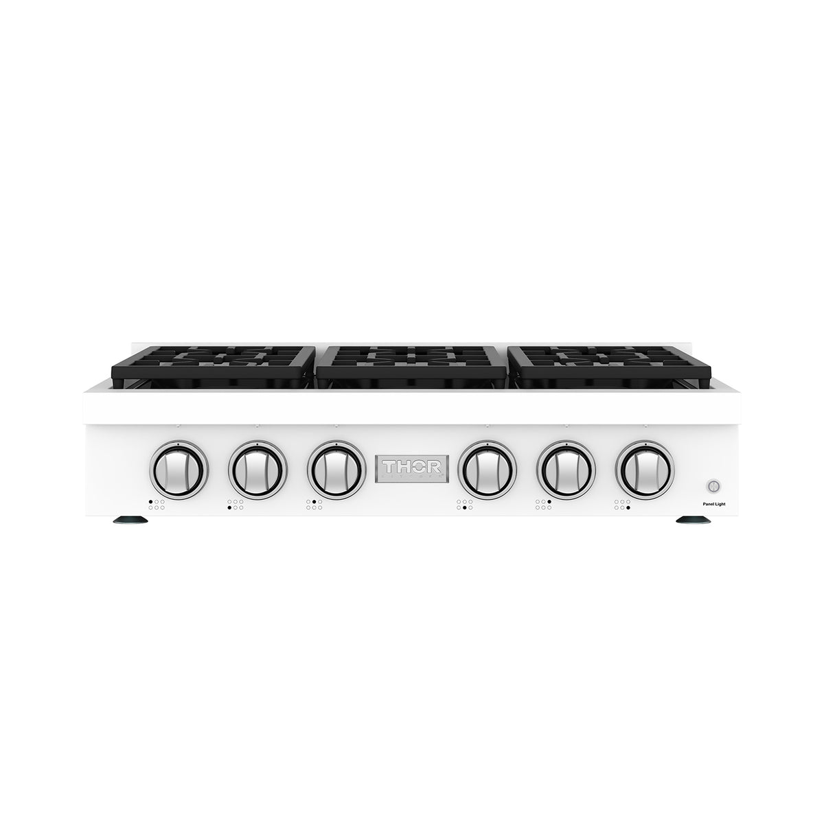 36 Inch Professional Gas Rangetop with Knob Control in White | Gordon Ramsay Series