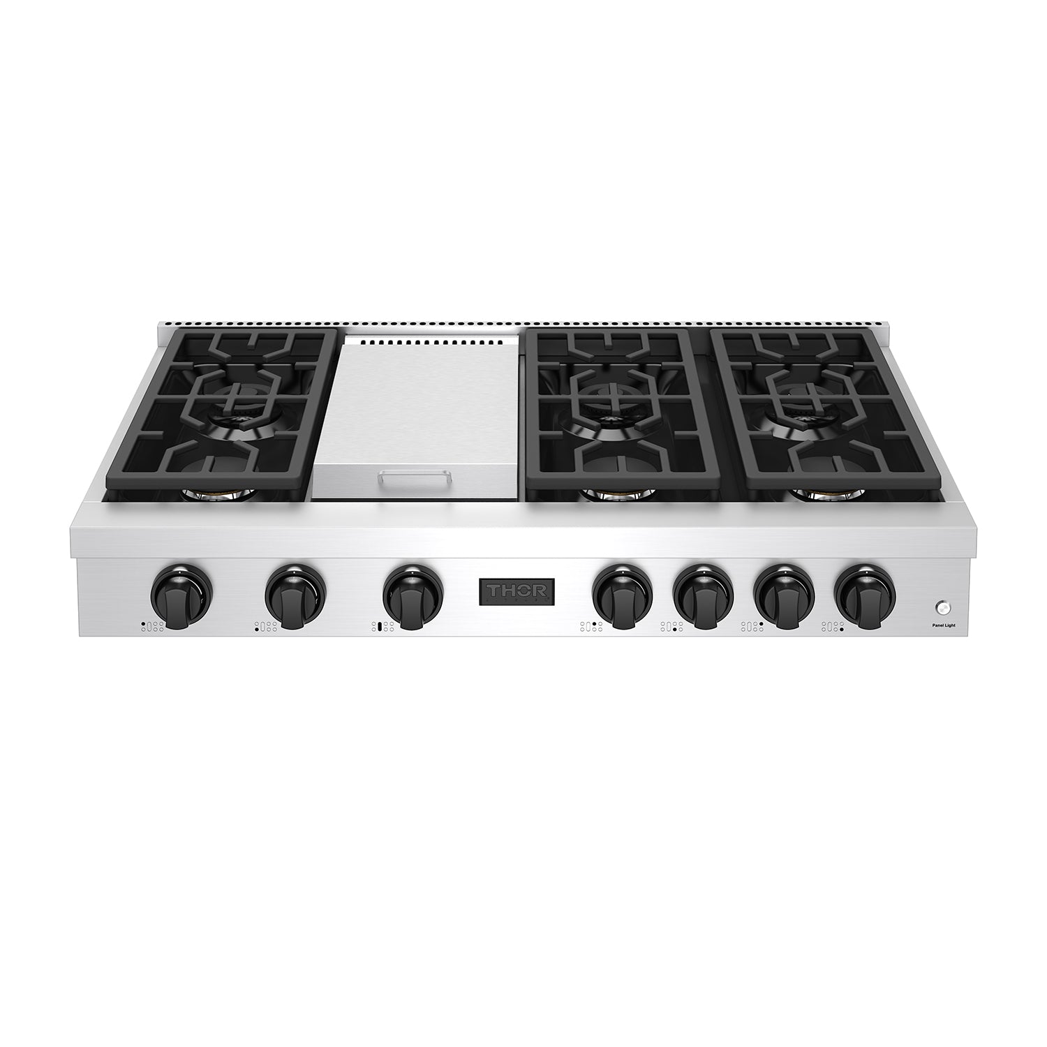 THOR x Gordon Ramsay Collection 48 Inch Professional Liquid Propane Rangetop with Knob Control – Stainless Steel/Black