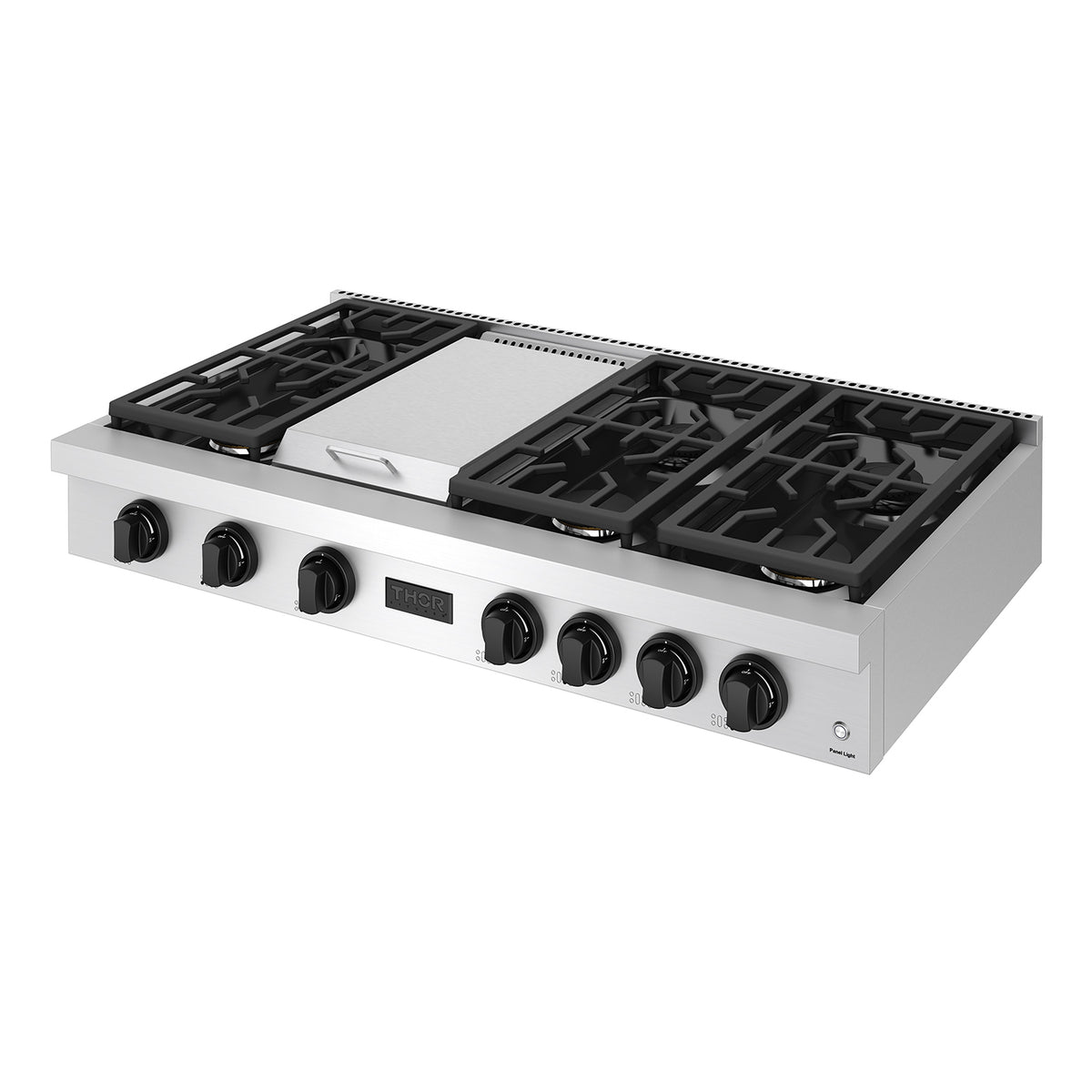 THOR x Gordon Ramsay Collection 48 Inch Professional Liquid Propane Rangetop with Knob Control – Stainless Steel/Black