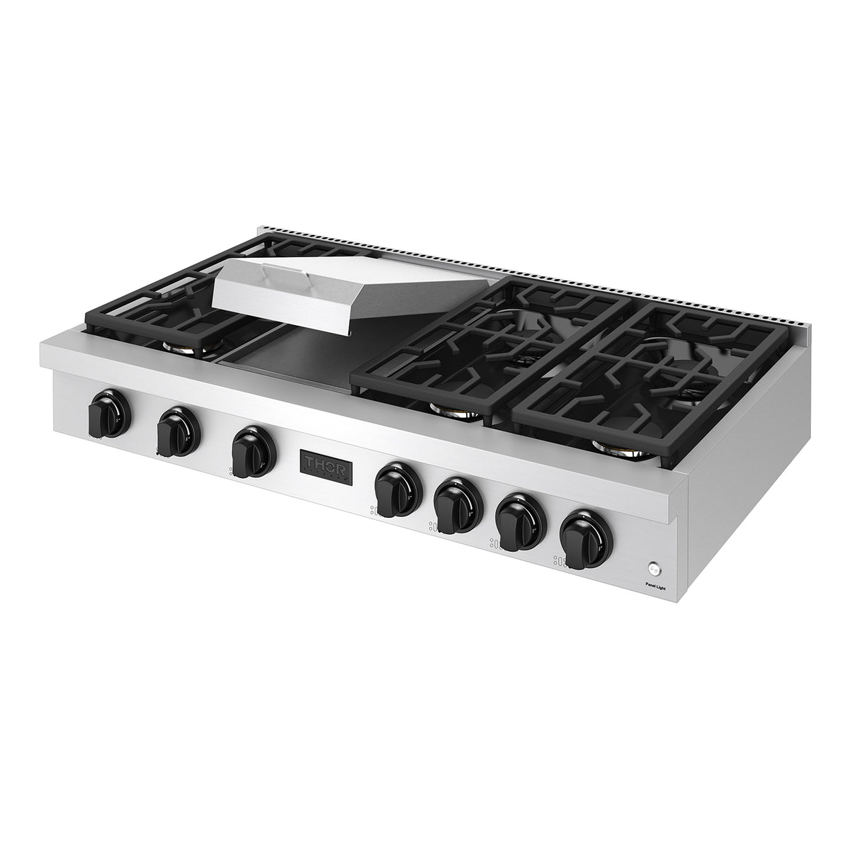 THOR x Gordon Ramsay Collection 48 Inch Professional Liquid Propane Rangetop with Knob Control – Stainless Steel/Black
