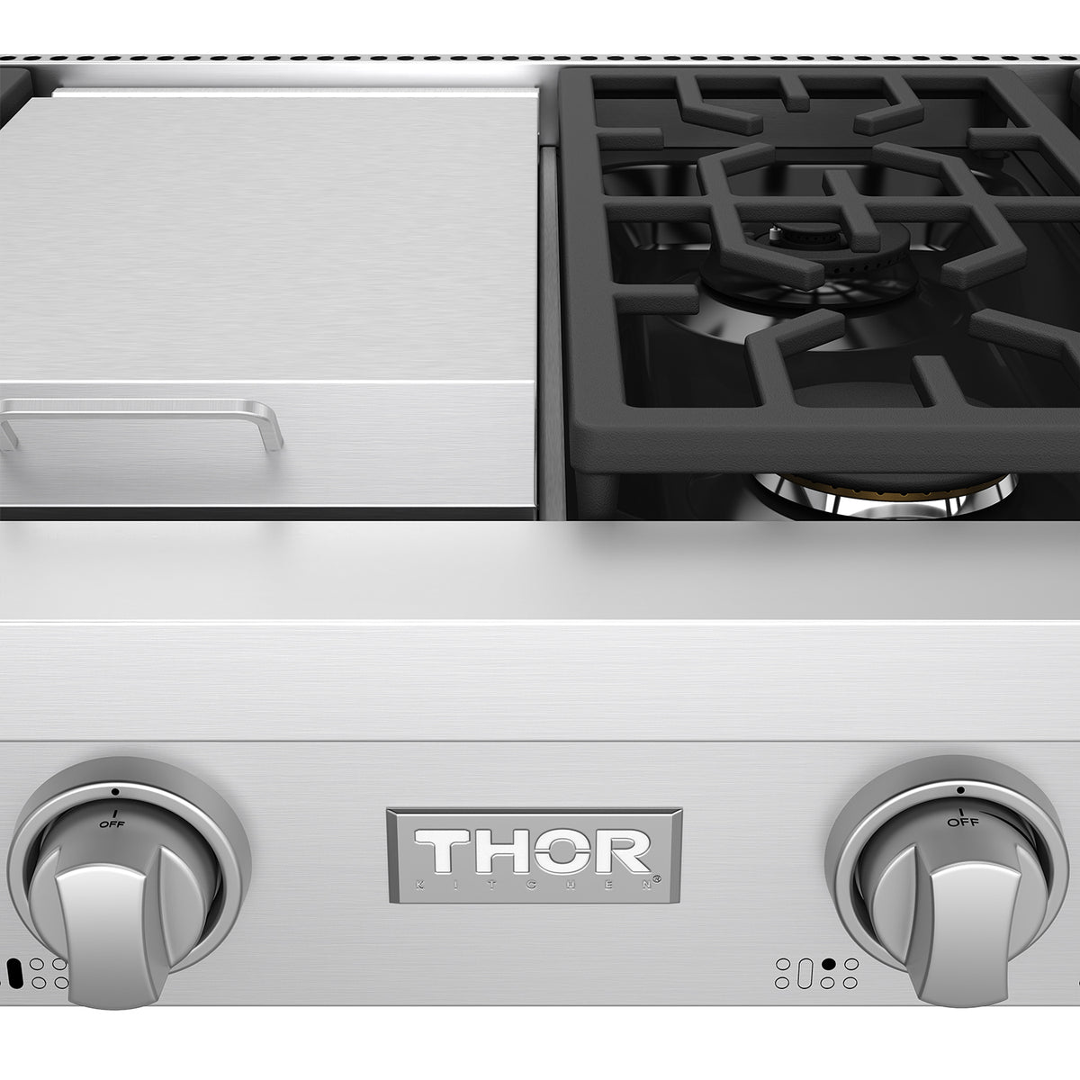 THOR x Gordon Ramsay Collection 48 Inch Professional Gas Rangetop with Knob Control – Stainless Steel