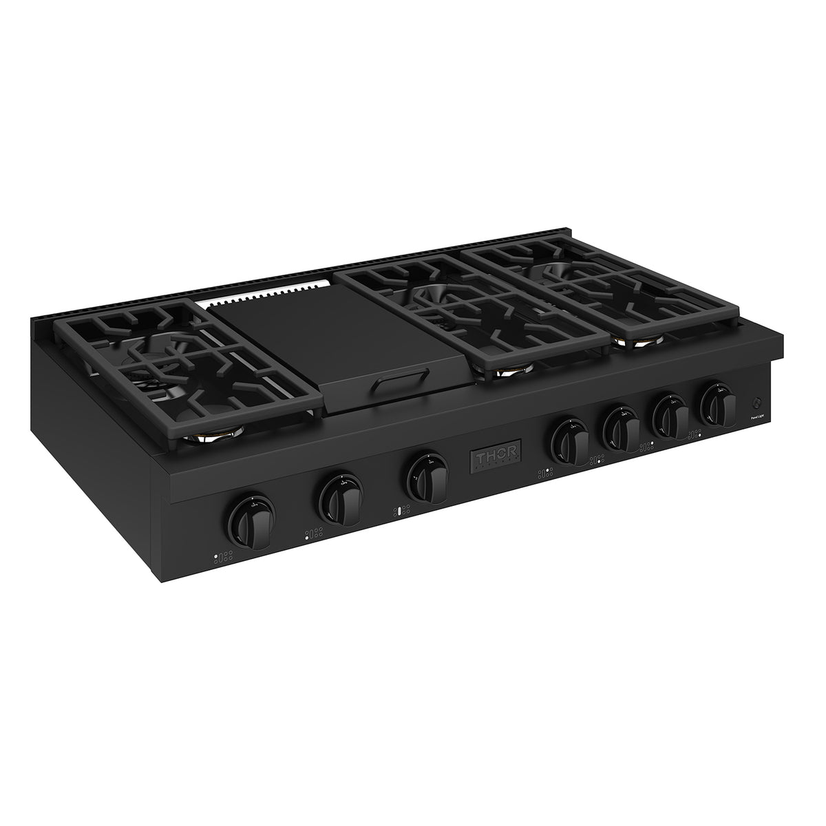 THOR x Gordon Ramsay Collection 48 Inch Professional Gas Rangetop with Knob Control – Matte Black