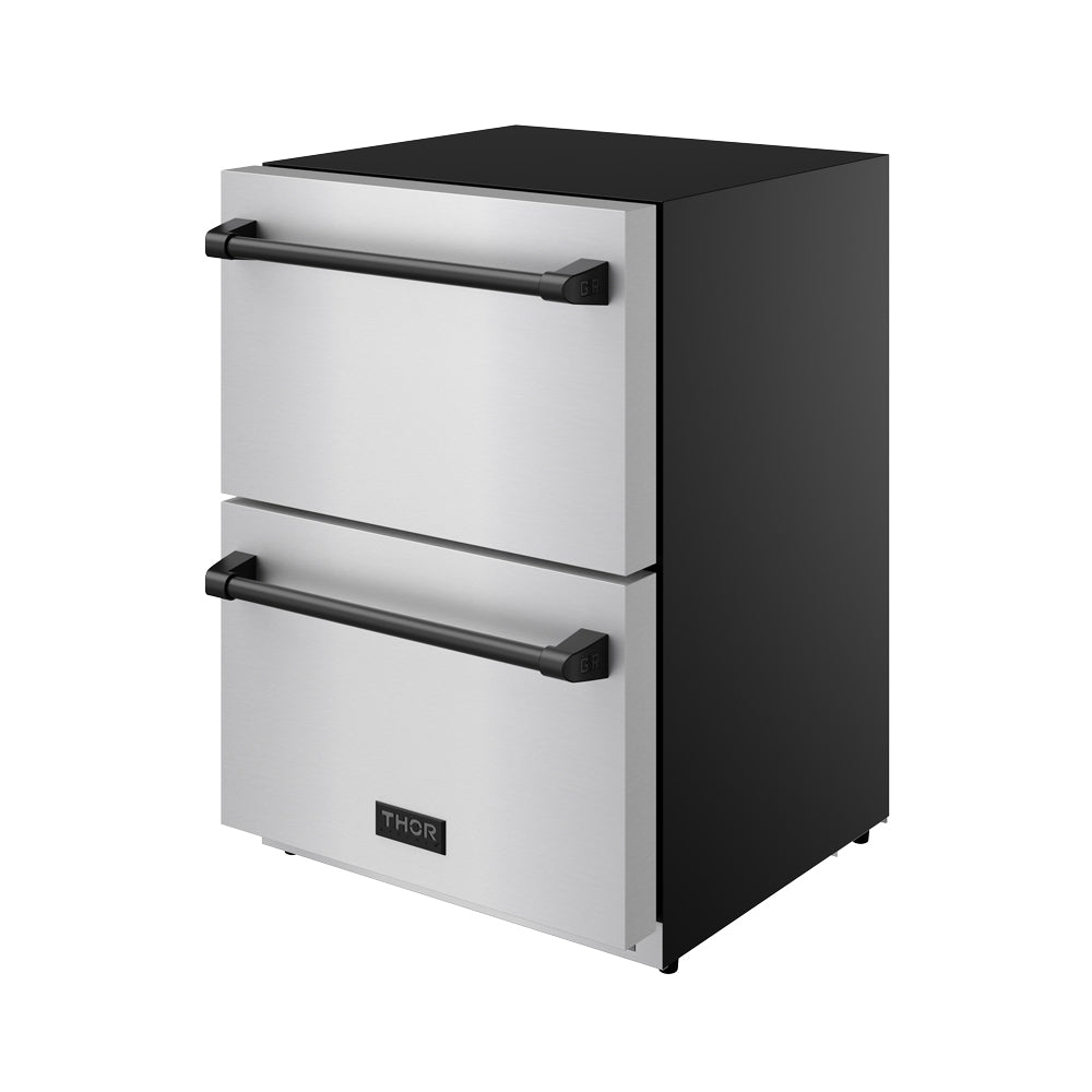 24″ Undercounter Built-In / Freestanding Drawer Freezer – Stainless Steel/Black | Gordon Ramsay Series