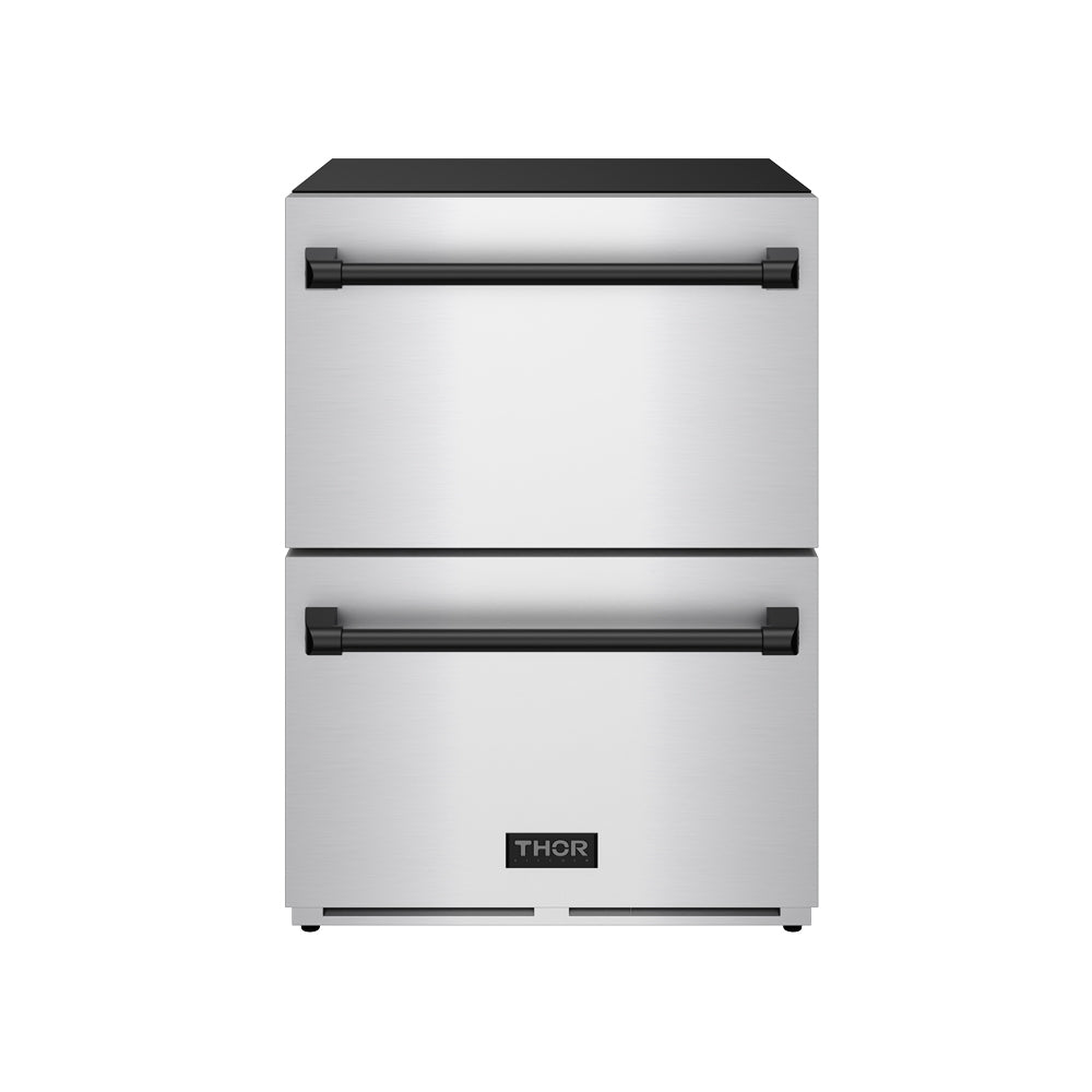 24″ Undercounter Built-In / Freestanding Drawer Freezer – Stainless Steel/Black | Gordon Ramsay Series