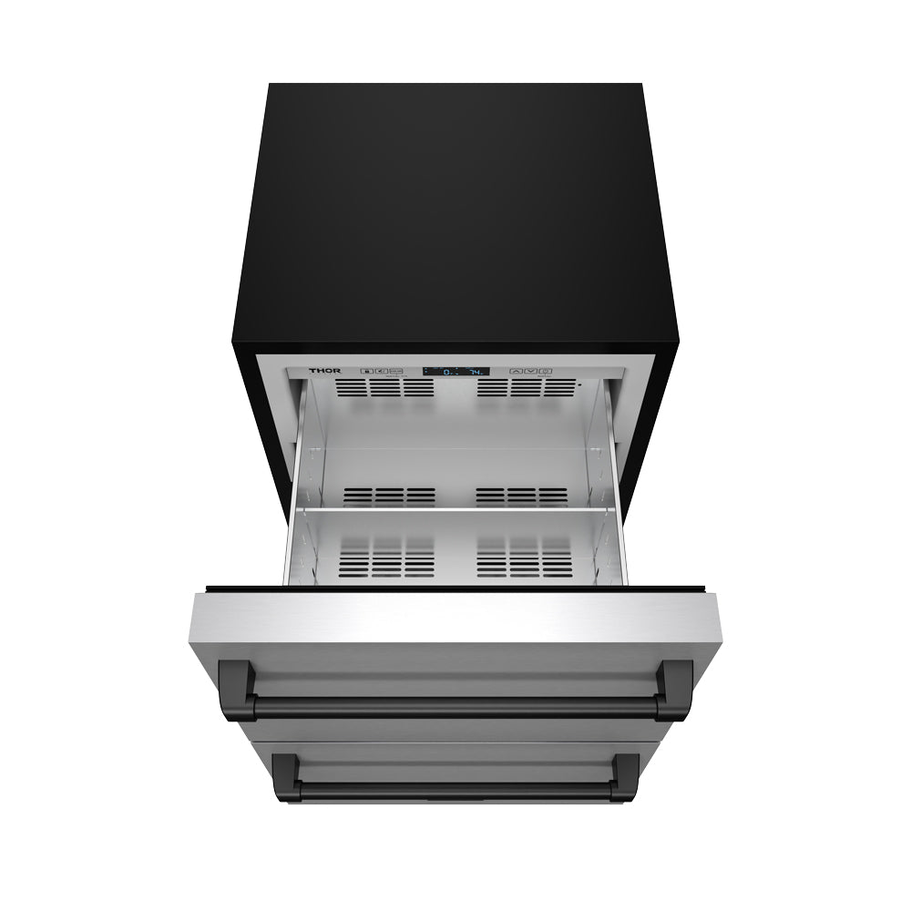 24″ Undercounter Built-In / Freestanding Drawer Freezer – Stainless Steel/Black | Gordon Ramsay Series