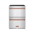24 Inch Undercounter Built-In / Freestanding Drawer Freezer – Stainless Steel/Rose Gold | Gordon Ramsay Series