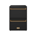 24 Inch Undercounter Built-In / Freestanding Drawer Freezer – Black/Bronze | Gordon Ramsay Series