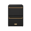 24 Inch Undercounter Built-In or Freestanding Drawer Refrigerator – Black/Bronze | Gordon Ramsay Series