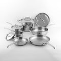 10-Piece Tri-ply Stainless Steel Cookware Set