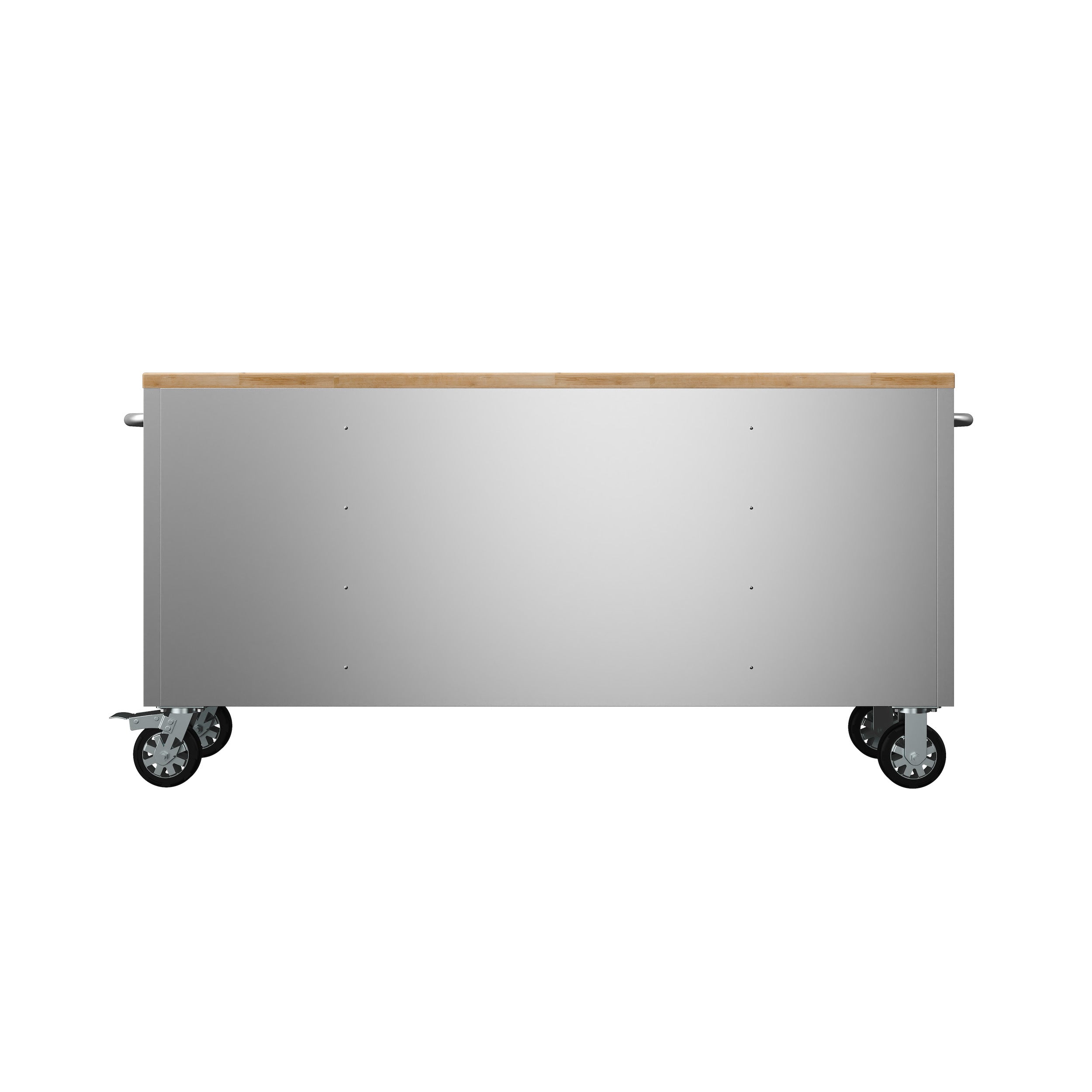 72" Inch 15-Drawer Mobile Workbench in Stainless Steel