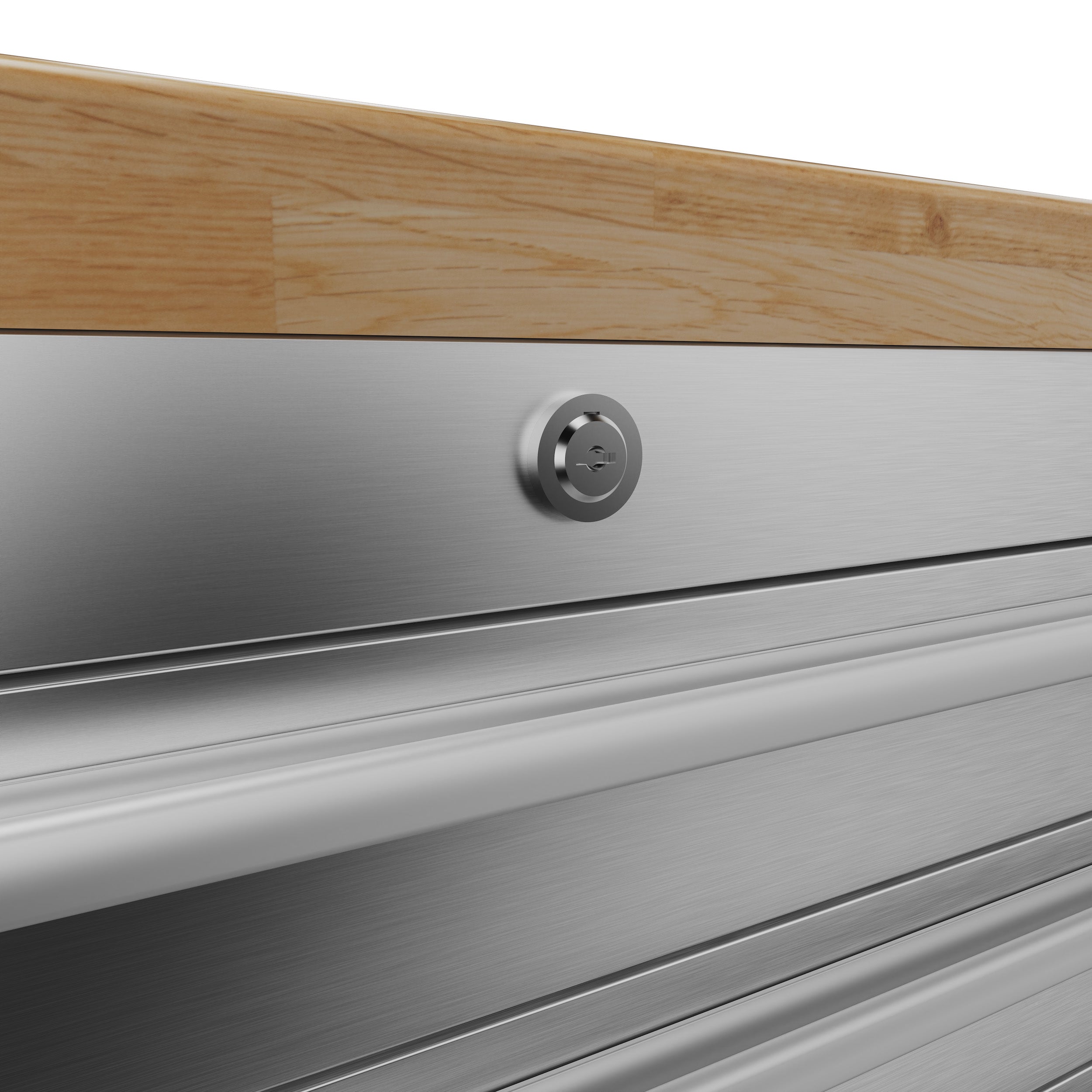72" Inch 15-Drawer Mobile Workbench in Stainless Steel