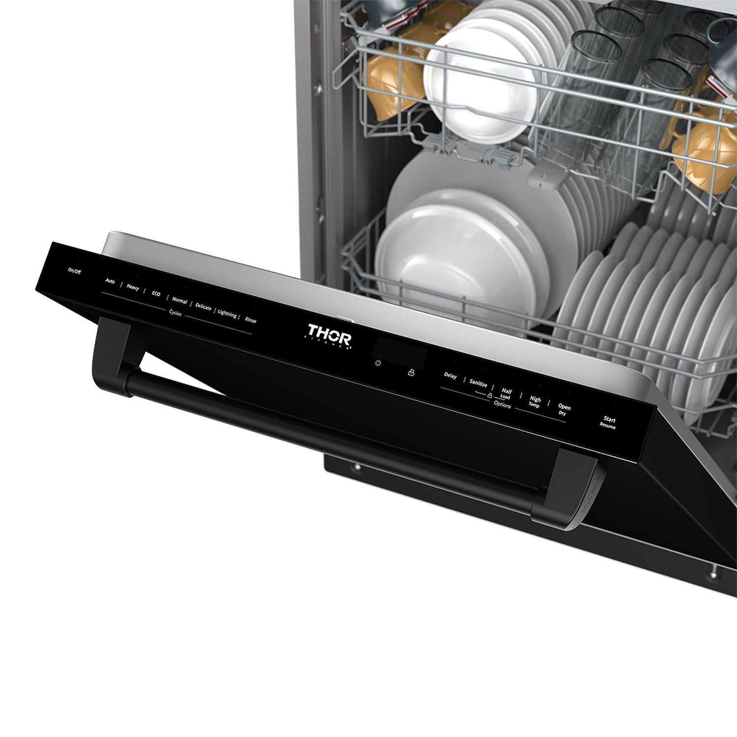 24 Inch Top Control Built-in Dishwasher in Black