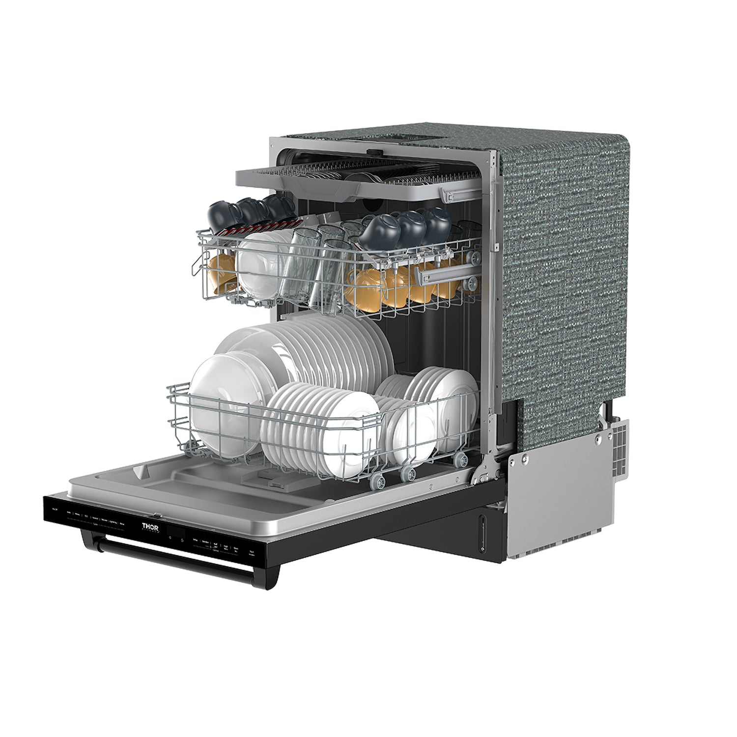 24 Inch Top Control Built-in Dishwasher in Black