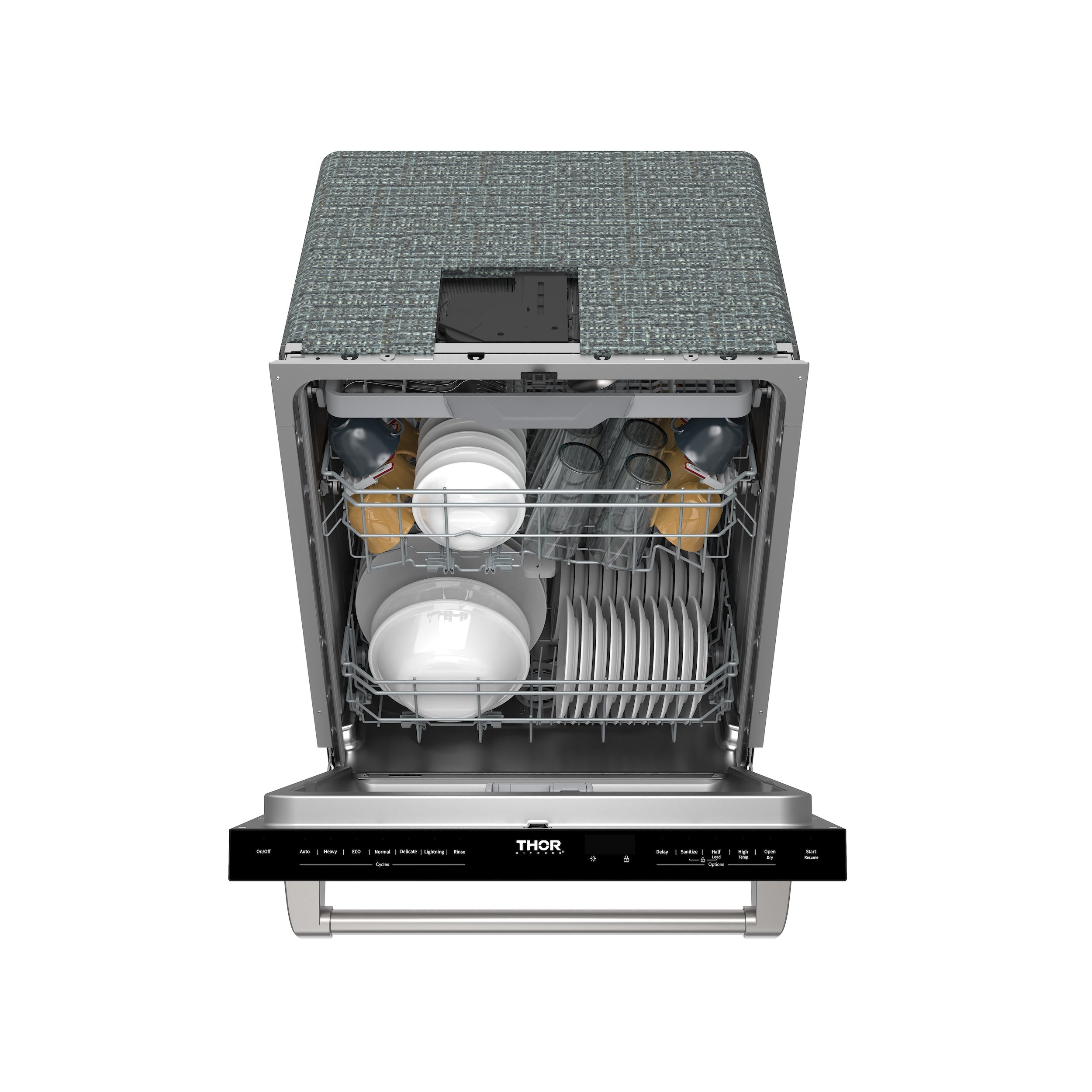 24 Inch Built-In Dishwasher with Open Dry and 7 Cycle in Stainless Steel