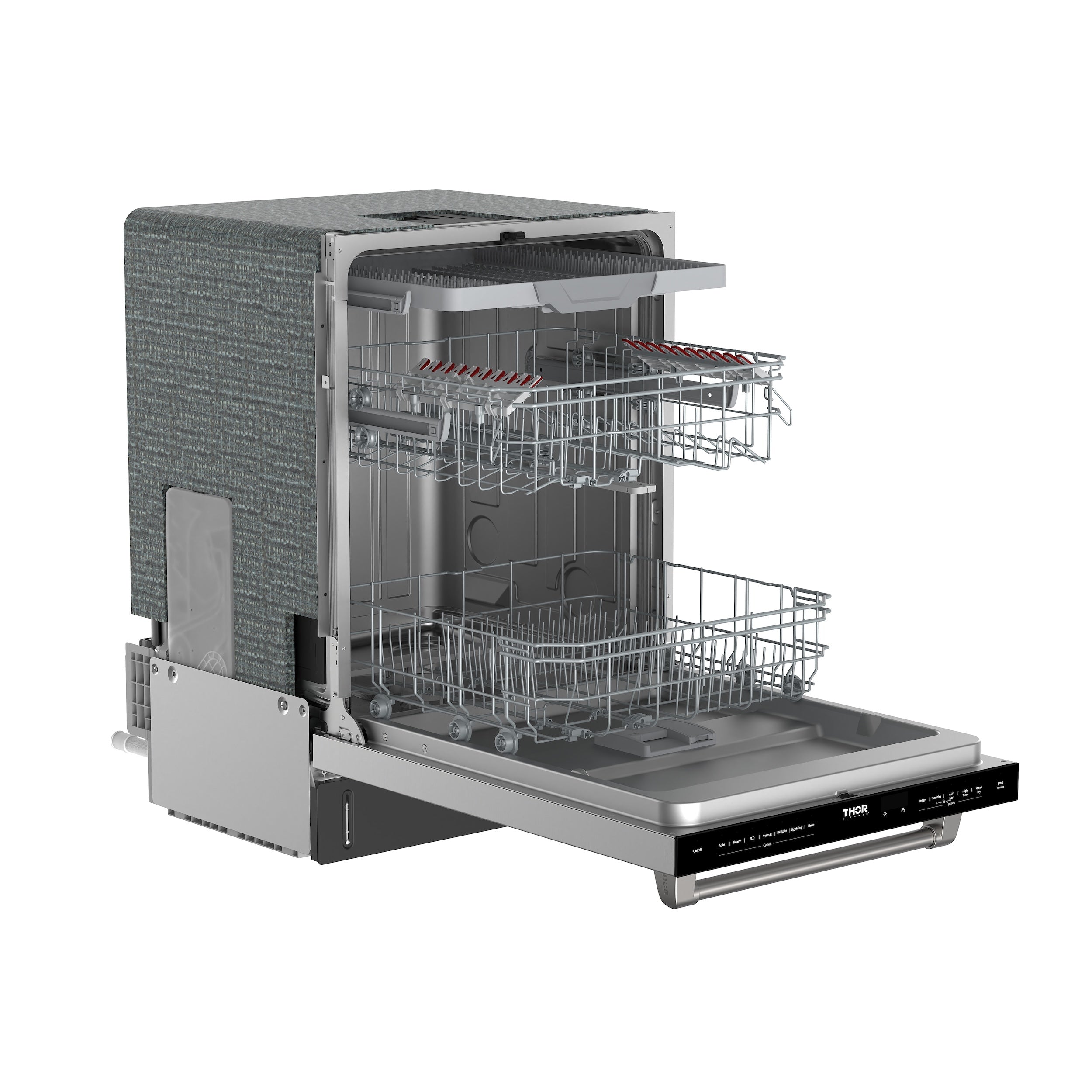 24 Inch Built-In Dishwasher with Open Dry and 7 Cycle in Stainless Steel