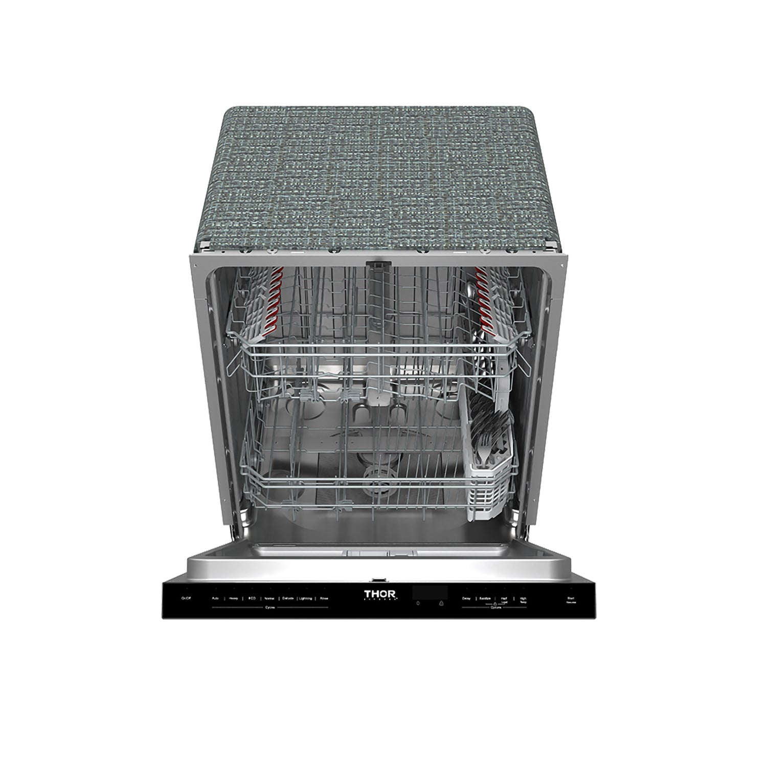 24 Inch Built-In Top Control Dishwasher with Pocket Handle – Stainless Steel