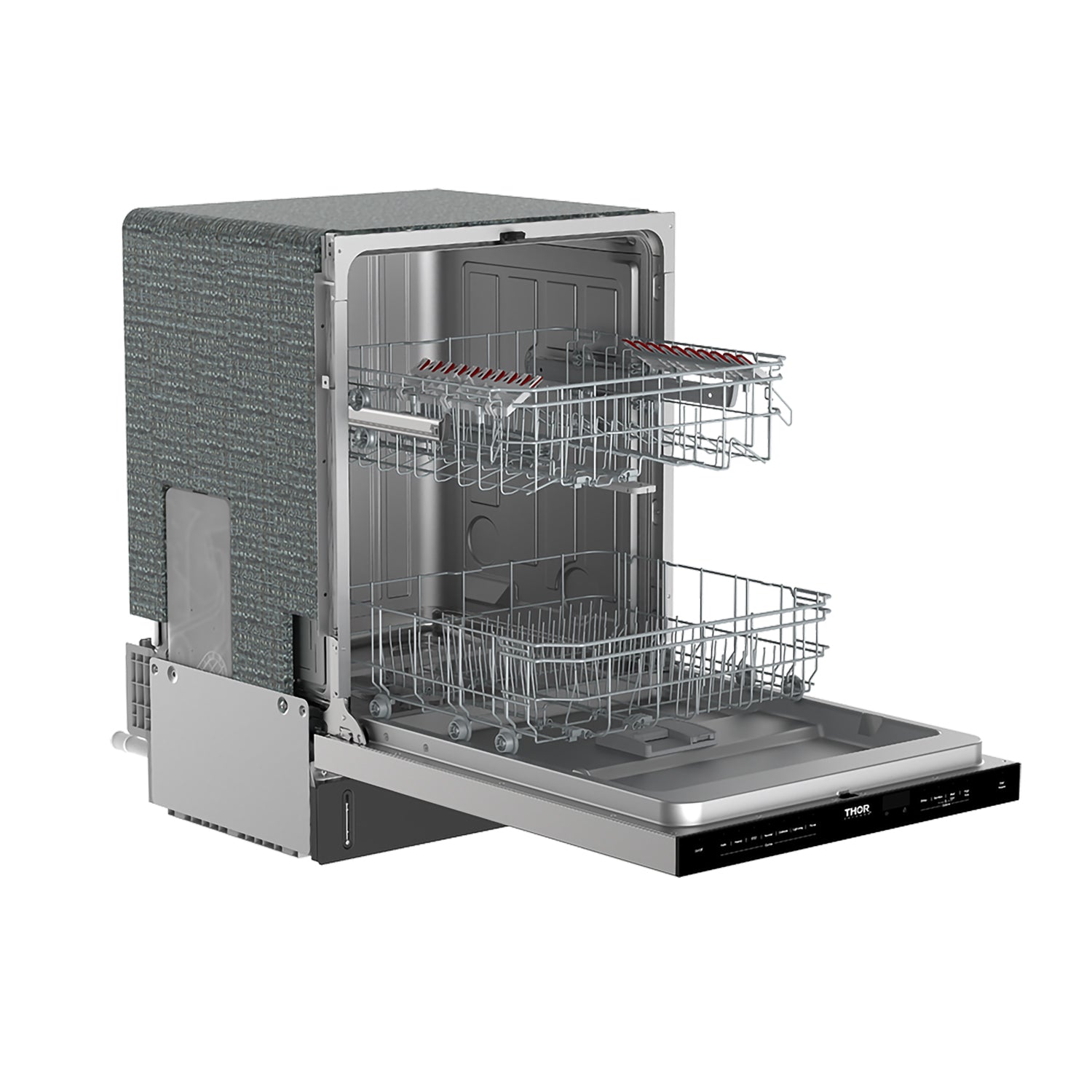 24 Inch Built-In Top Control Dishwasher with Pocket Handle – Stainless Steel