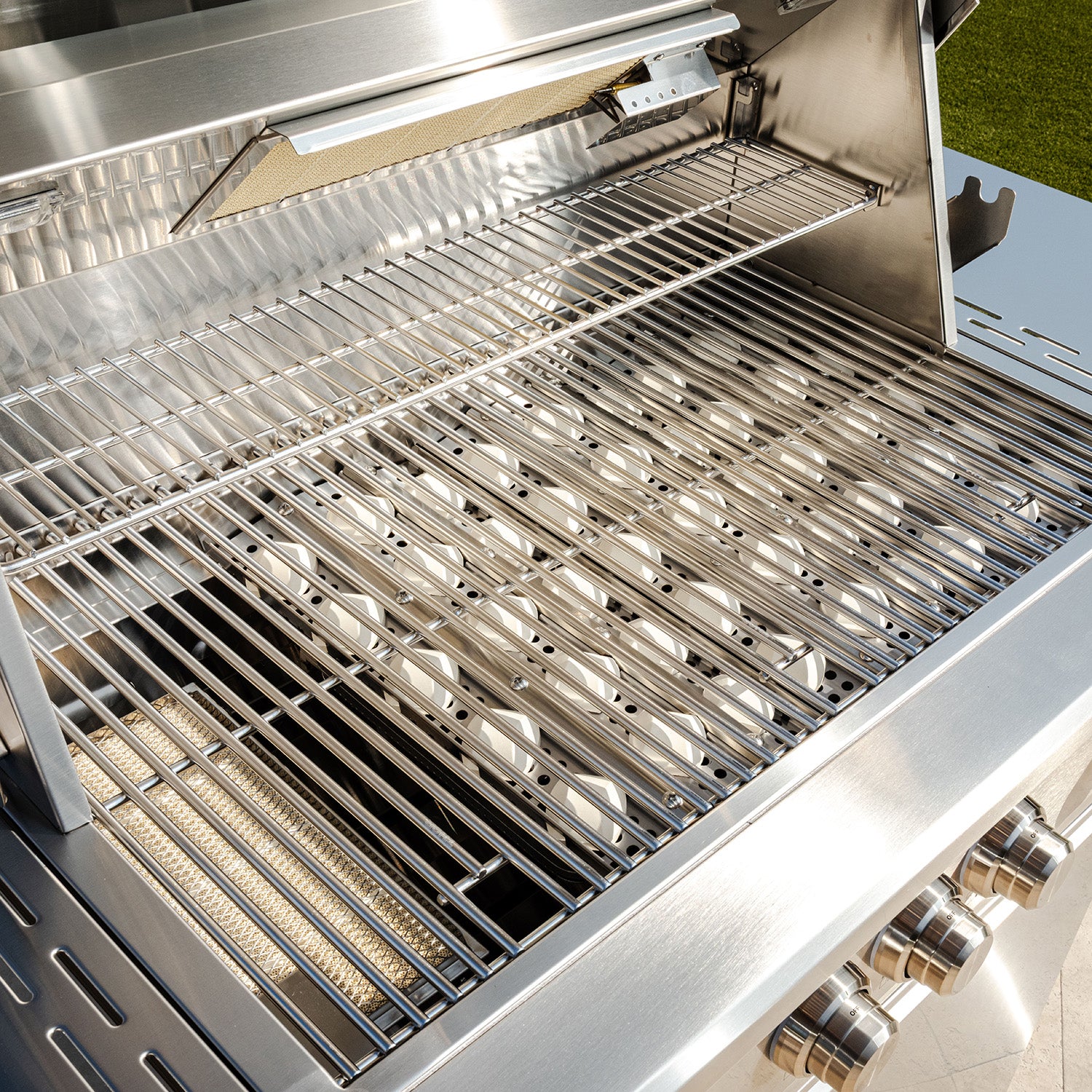 36 inch 4 burners Built in Gas Grill on cart with Sear/Rear Infrared Burner & Rotisserie Natural Gas