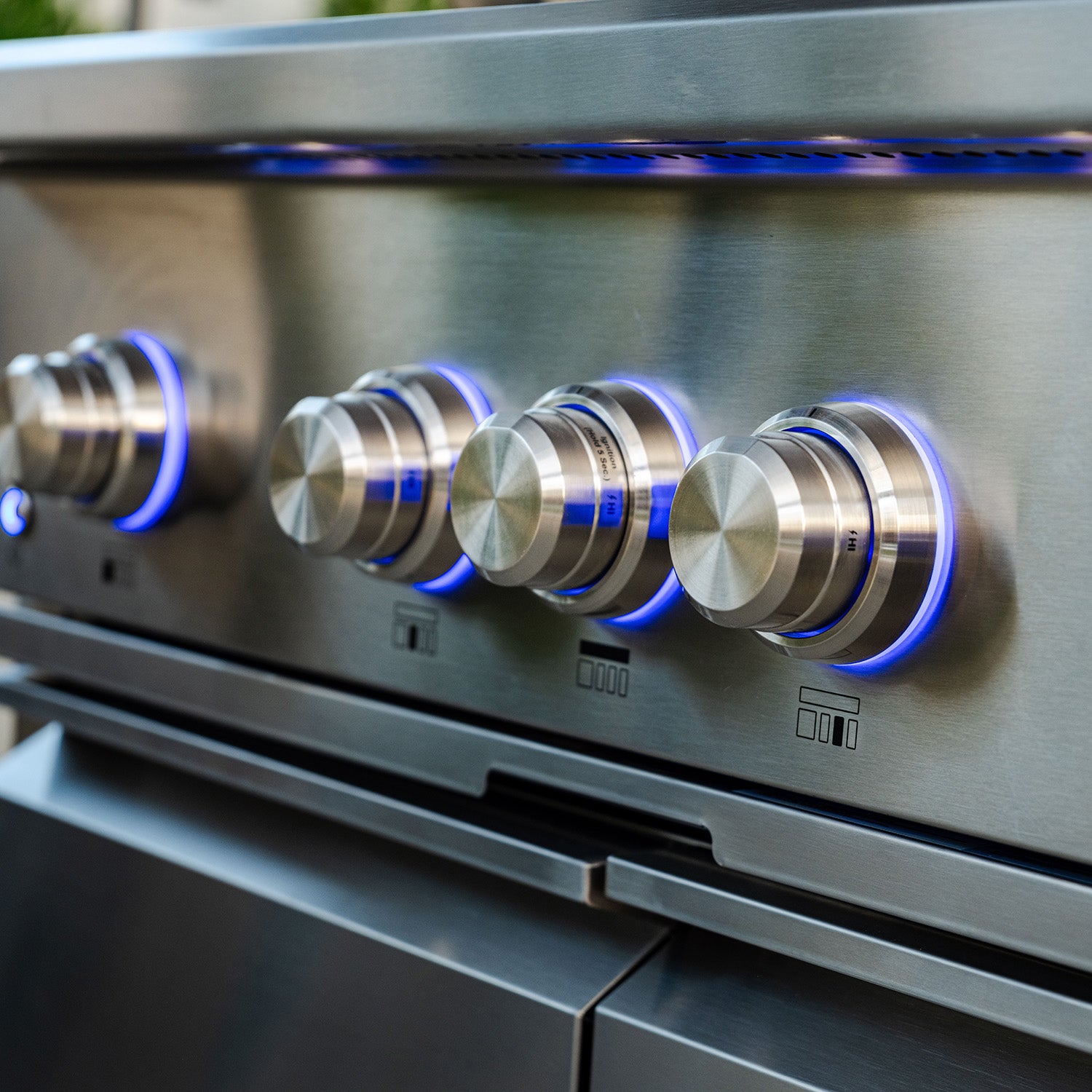 36 inch 4 burners Built in Gas Grill on cart with Sear/Rear Infrared Burner & Rotisserie Natural Gas