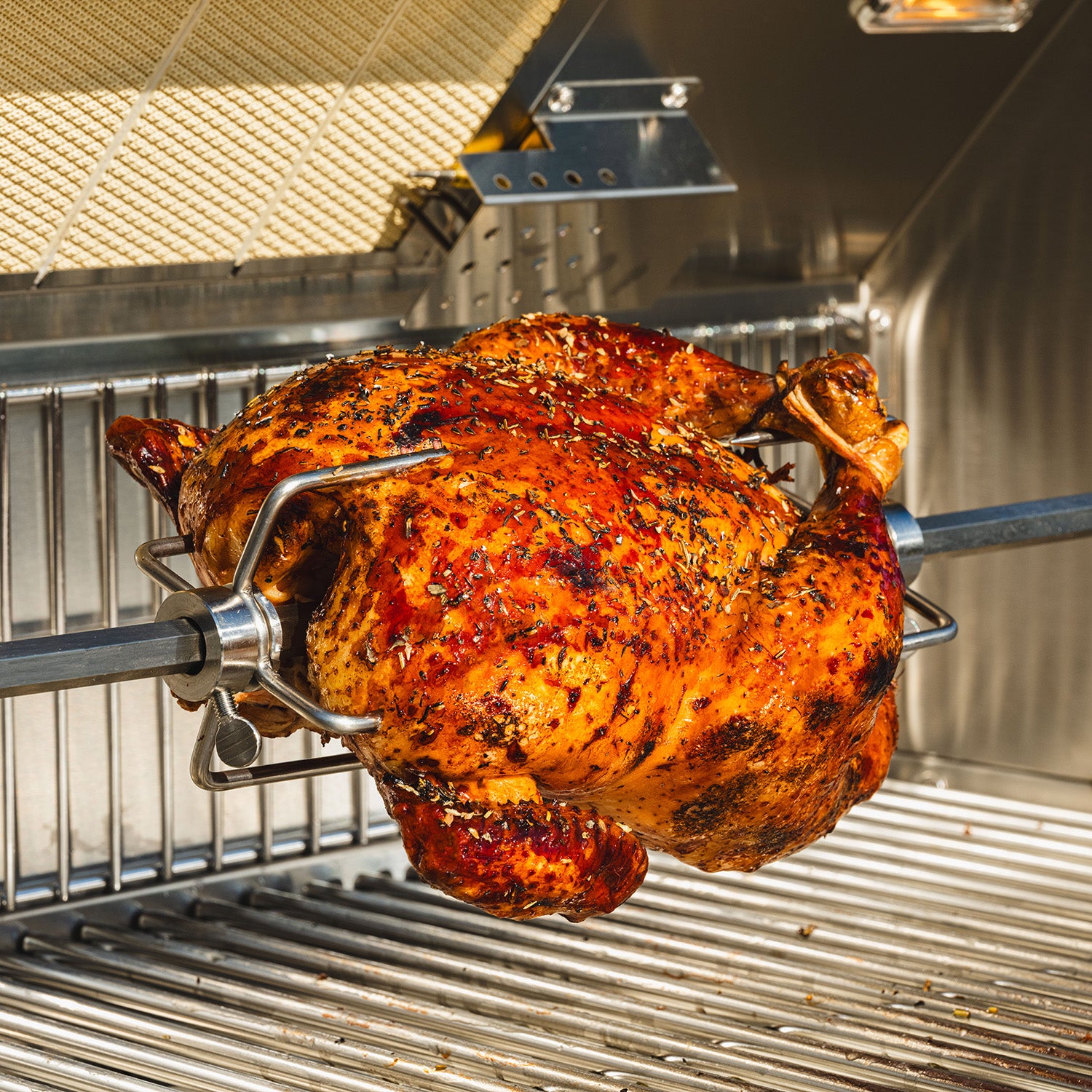 36 inch 4 burners Built in Gas Grill on cart with Sear/Rear Infrared Burner & Rotisserie Natural Gas