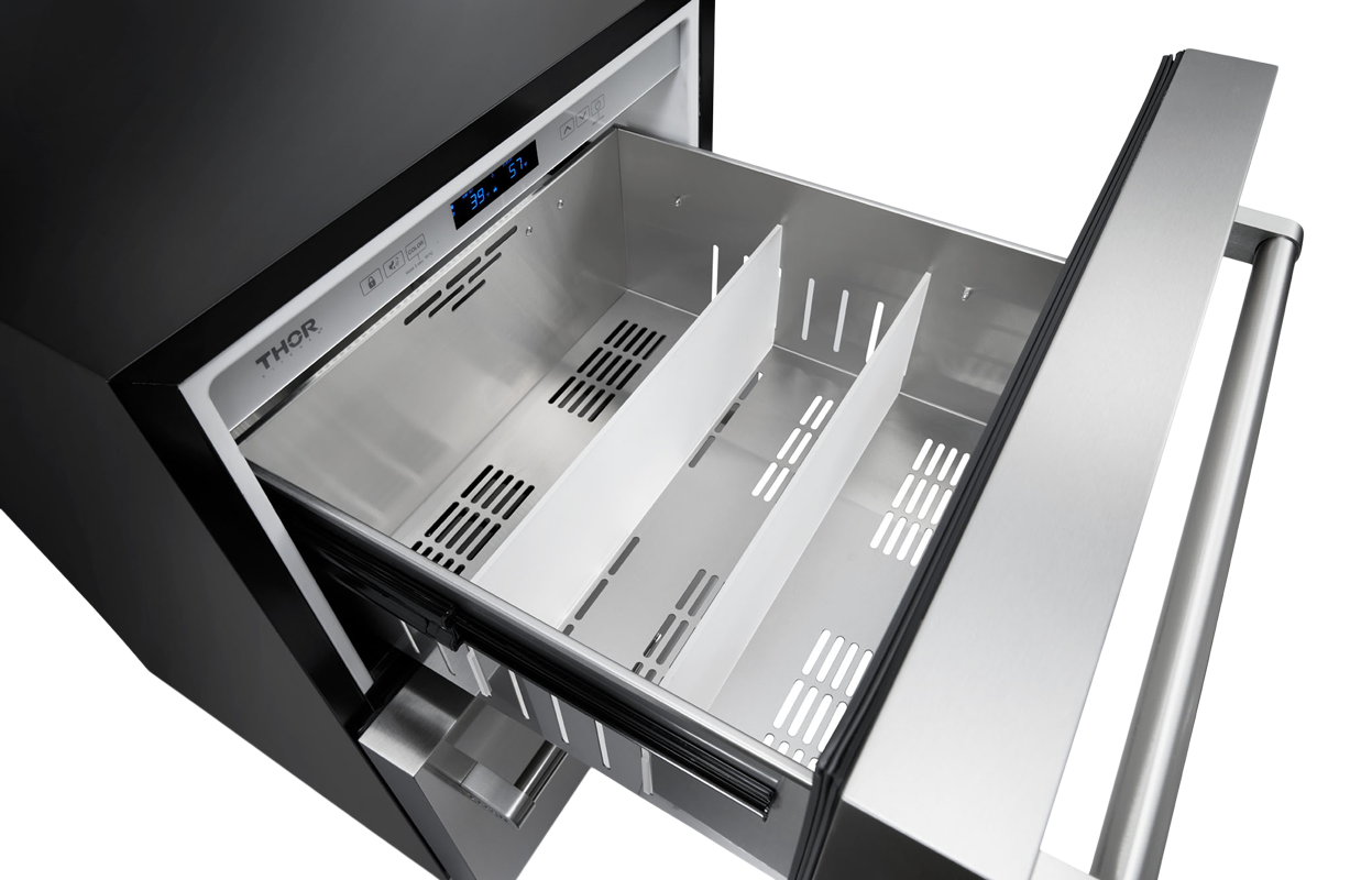 24 Inch Indoor Outdoor Refrigerator Drawer - MODEL TRF24U-R (Renewed)