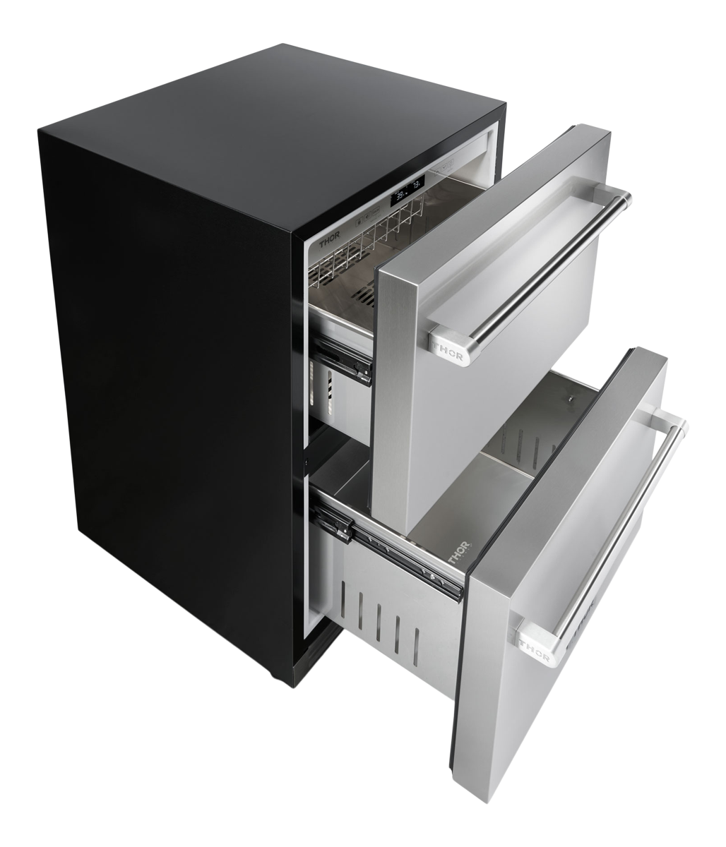 24 Inch Indoor Outdoor Refrigerator Drawer - MODEL TRF24U-R (Renewed)