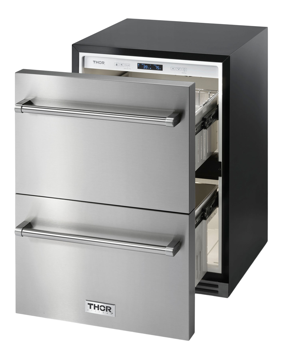 24 Inch Indoor Outdoor Refrigerator Drawer - MODEL TRF24U-R (Renewed)
