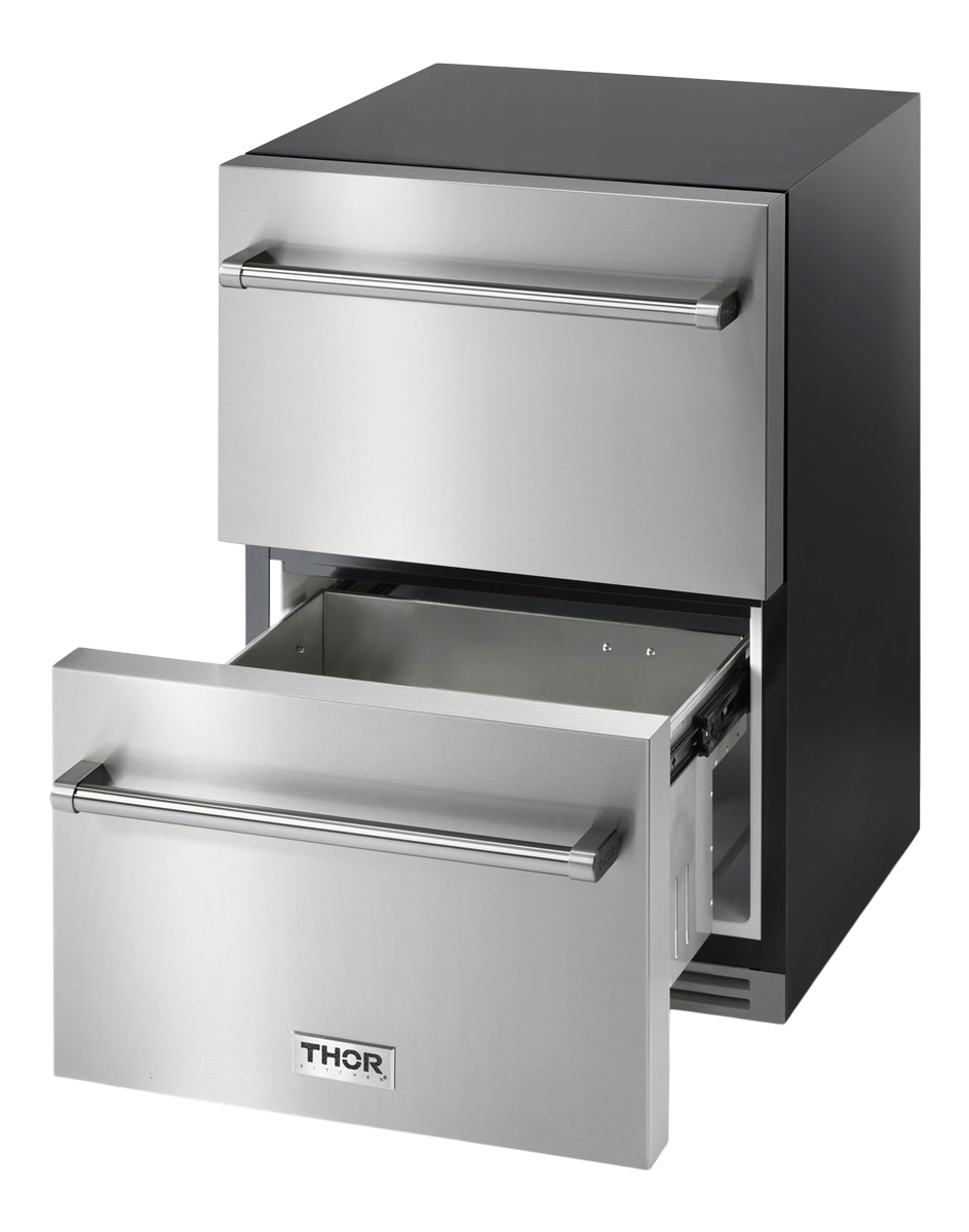 24 Inch Indoor Outdoor Refrigerator Drawer - MODEL TRF24U-R (Renewed)