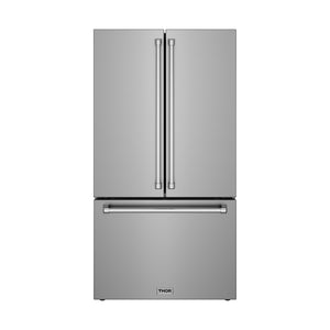 36 Inch Counter Depth Freestanding French Door Refrigerator with Internal Water and Ice
