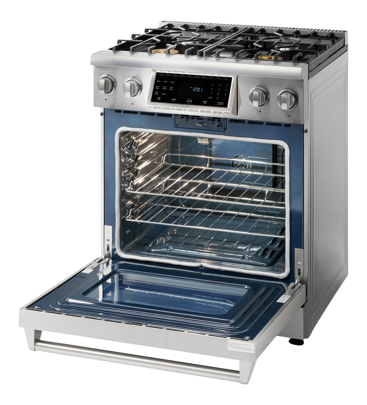 Thor Kitchen 30-Inch Tilt Panel Professional Gas Range - Model TRG3001-R (Renewed)