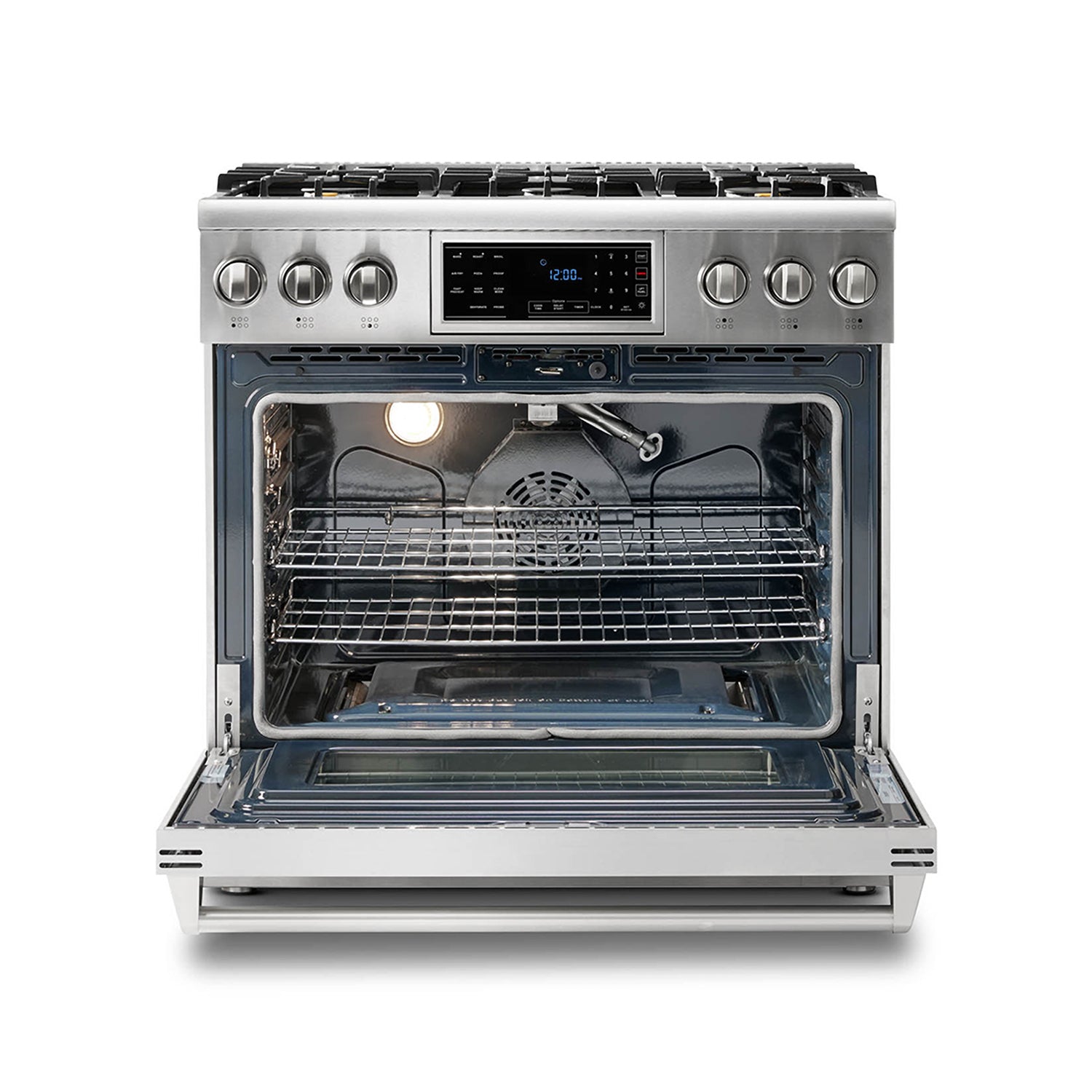 Shop 36 Inch Refurbished Stainless Steel Tilt Panel Gas Range