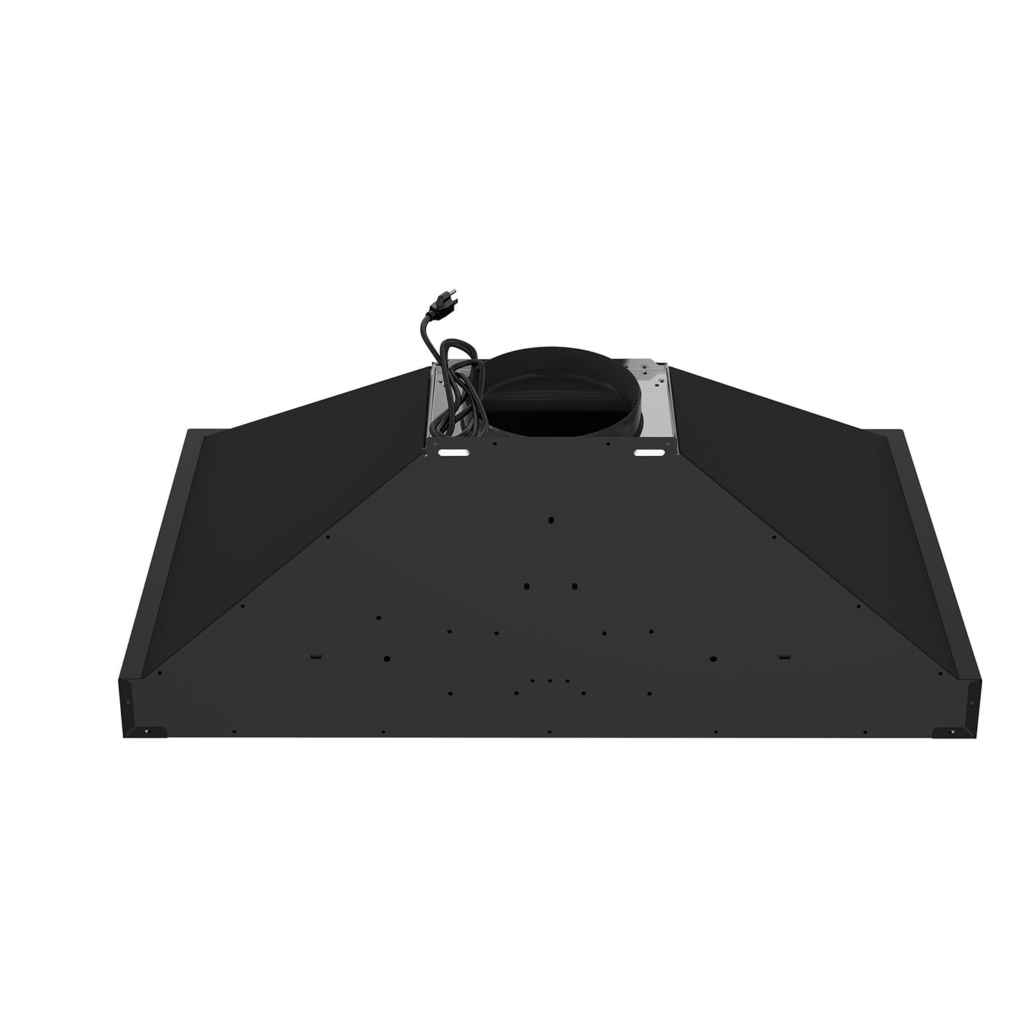 30 Inch Wall Mounted Chimney Range Hood with 350CFM in Black
