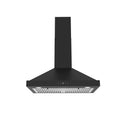 30 Inch Wall Mounted Chimney Range Hood with 350CFM in Black