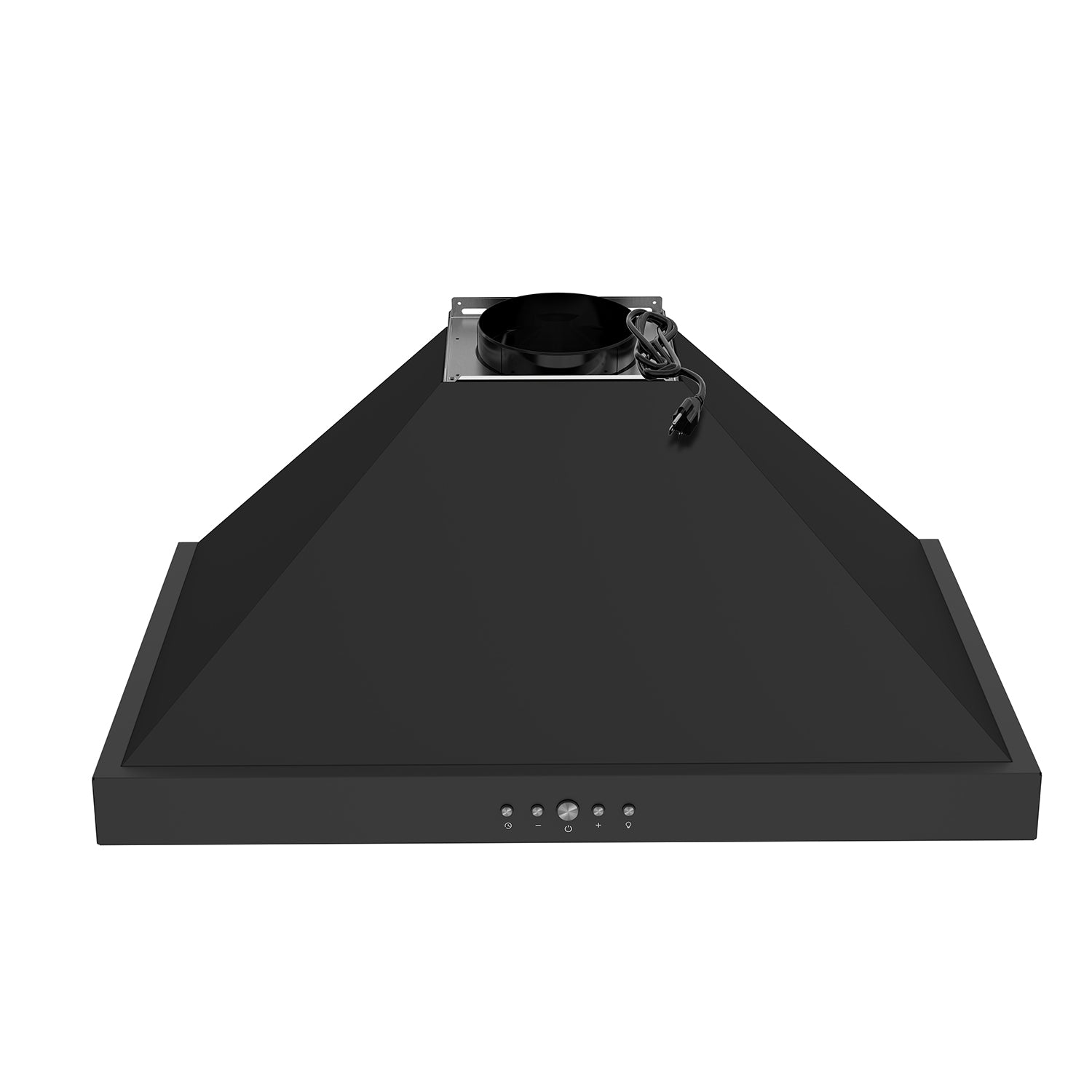 30 Inch Wall Mounted Chimney Range Hood with 350CFM in Black
