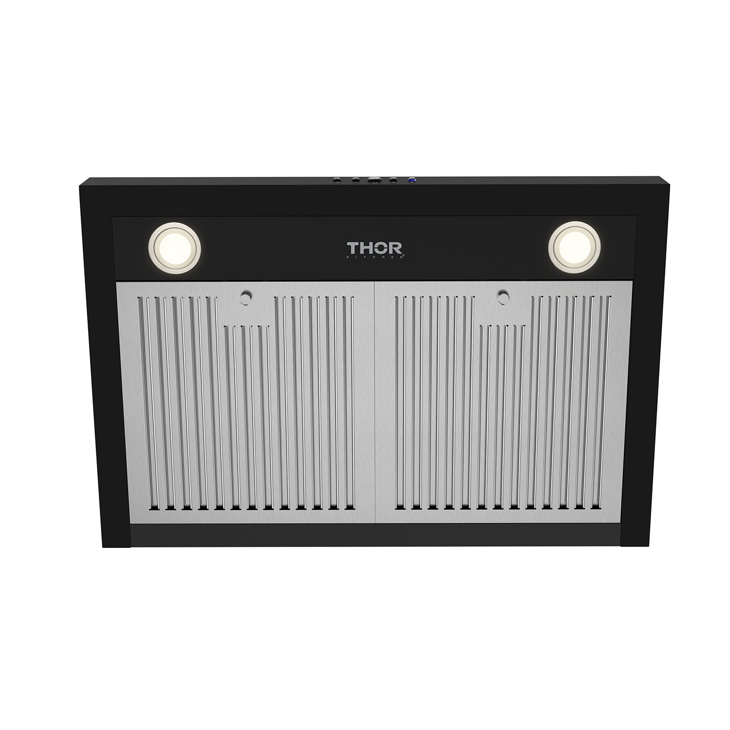 30 Inch Wall Mounted Chimney Range Hood with 350CFM in Black