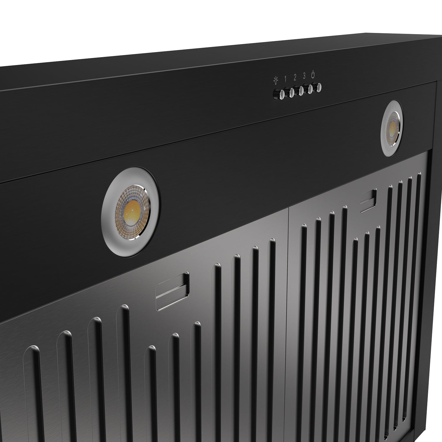 30" Professional Wall Mount Pyramid Range Hood in Black