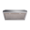 36 Inch Professional Range Hood, 11 Inches Tall in Stainless Steel