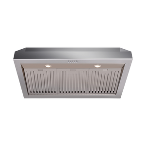 36 Inch Professional Range Hood, 11 Inches Tall in Stainless Steel