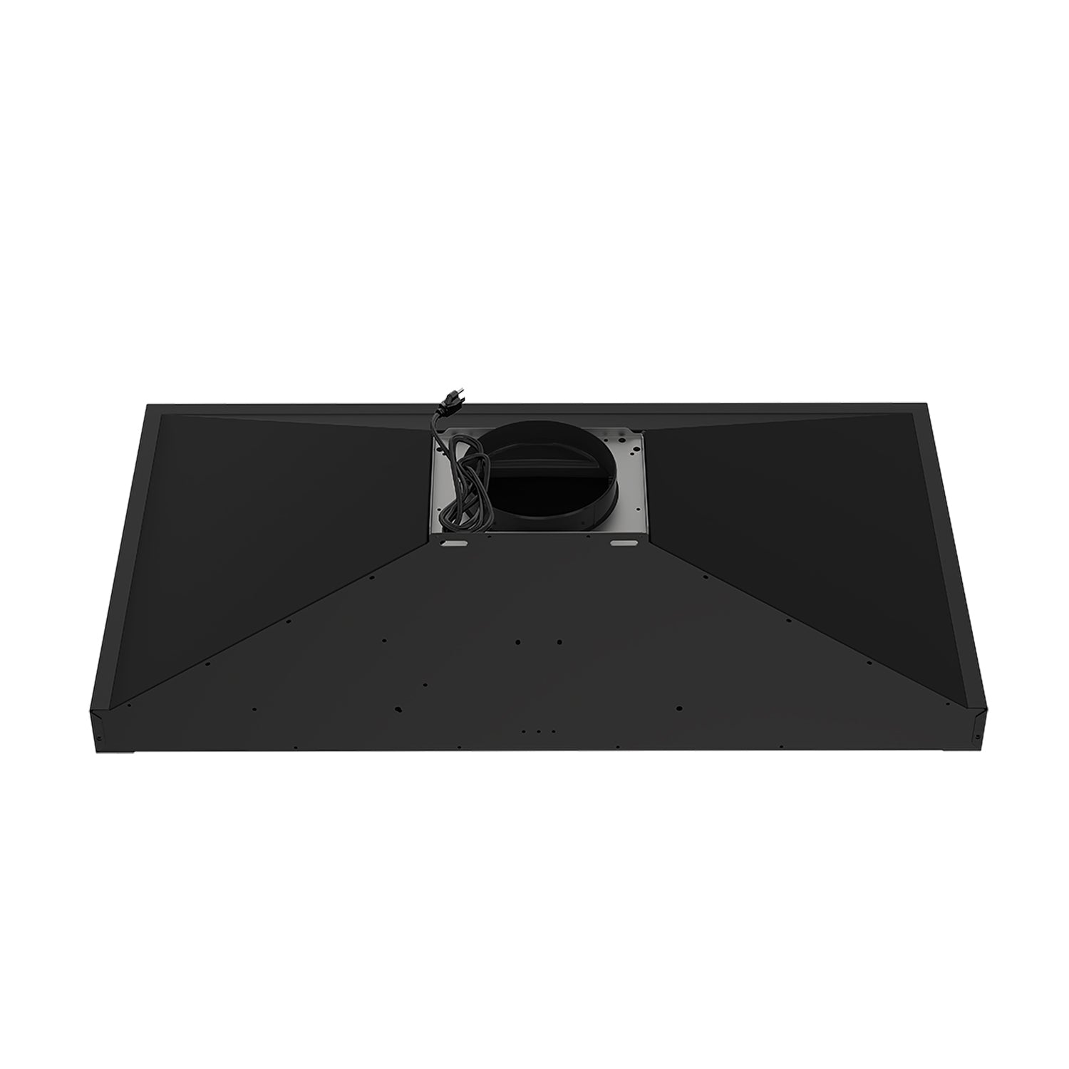 36 Inch Wall Mounted Chimney Range Hood With 350 CFM in Black